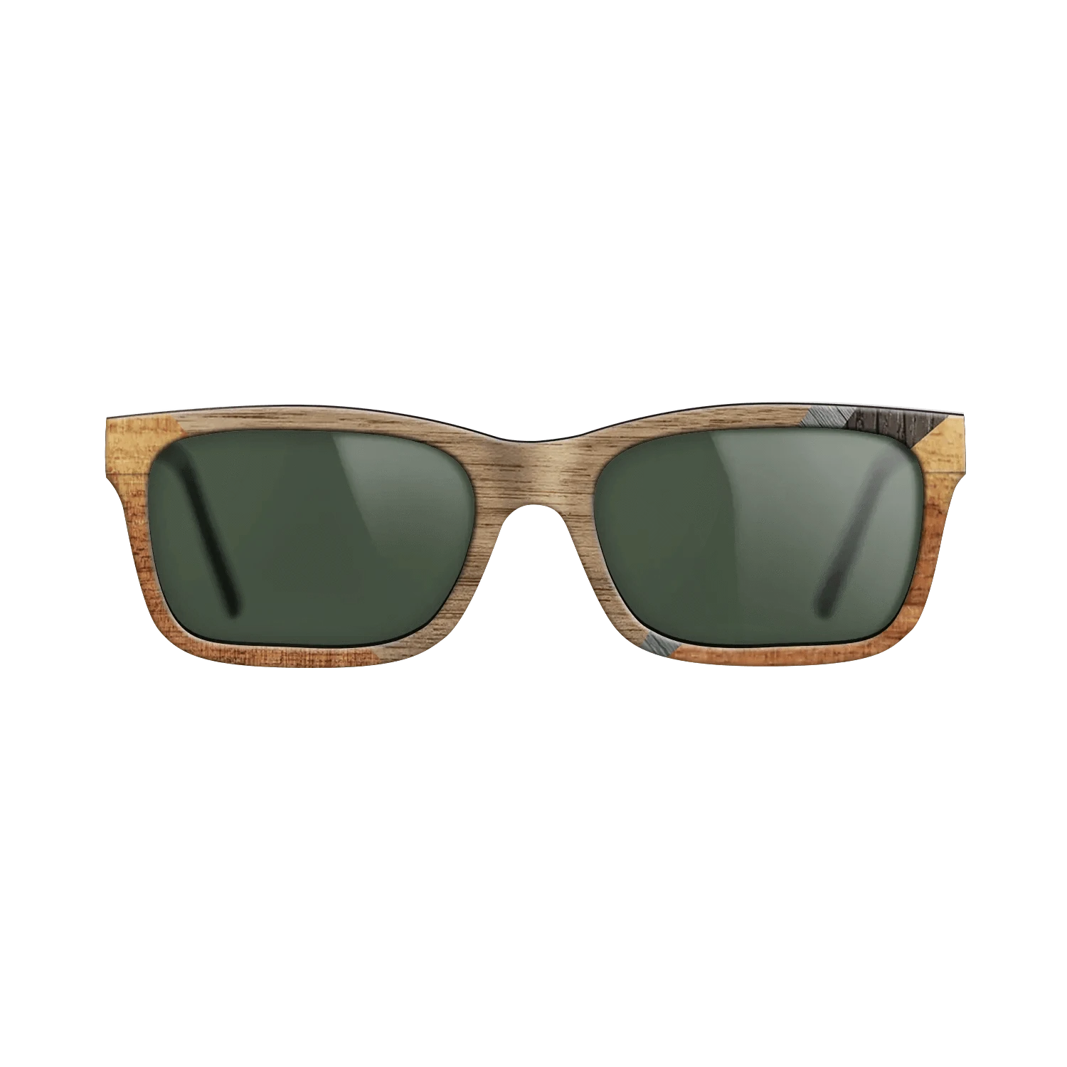 Walnut: Straight Grain,Koa,Fumed Oak,Poplar Dyed: Grey: Geometric - The Sage - Rectangle - 1264 - SIRIS wood optic