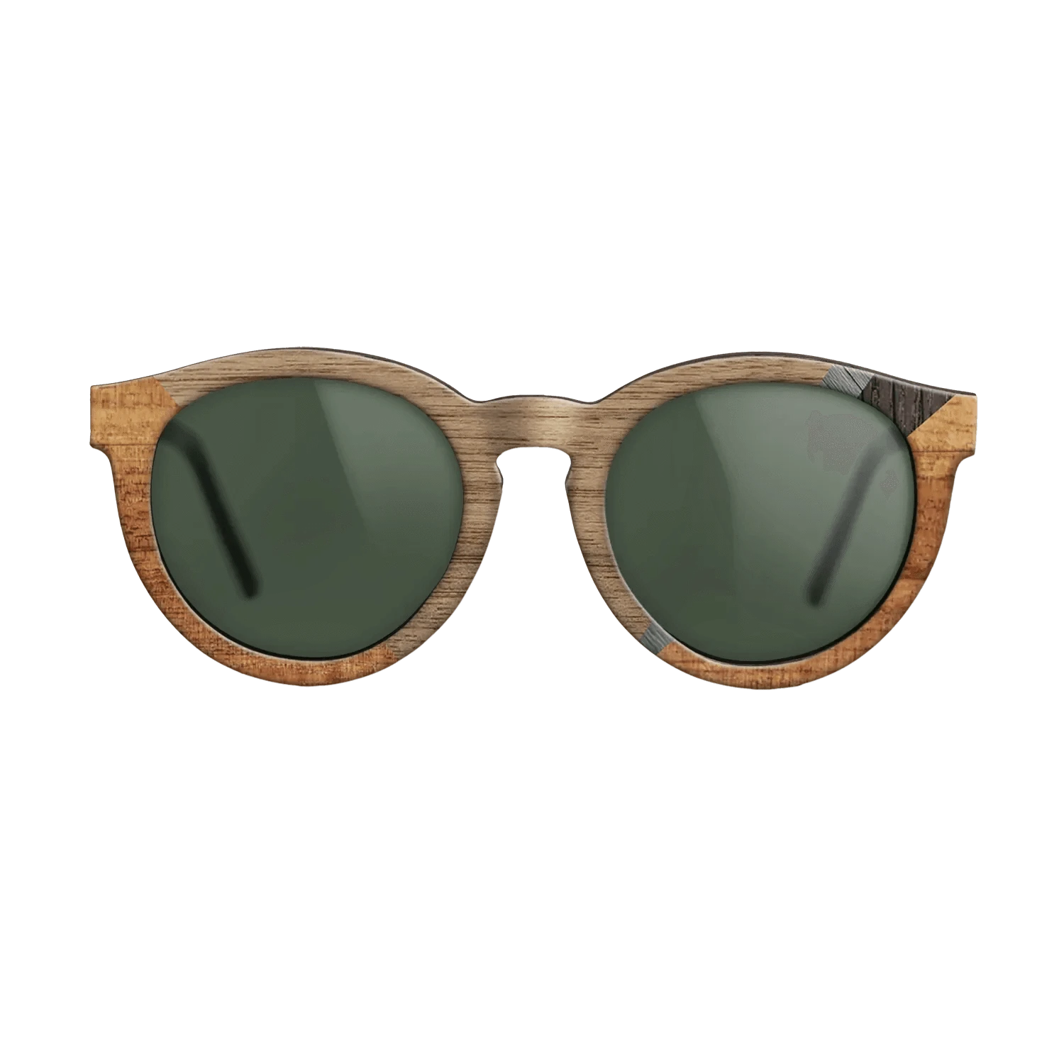 Walnut: Straight Grain,Koa,Fumed Oak,Poplar Dyed: Grey: Geometric - The Rebel - Round - 1264 - SIRIS wood optic