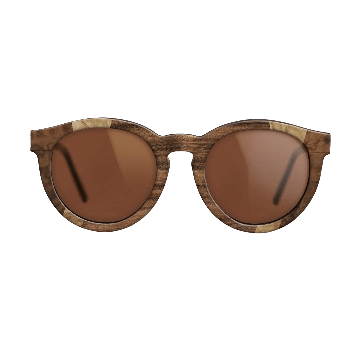 Olive Burl,Walnut Burl,Santos Rosewood Dark,Ziricote Dark Quartered: Fractal - The Rebel - Round - 1818 - SIRIS wood optic