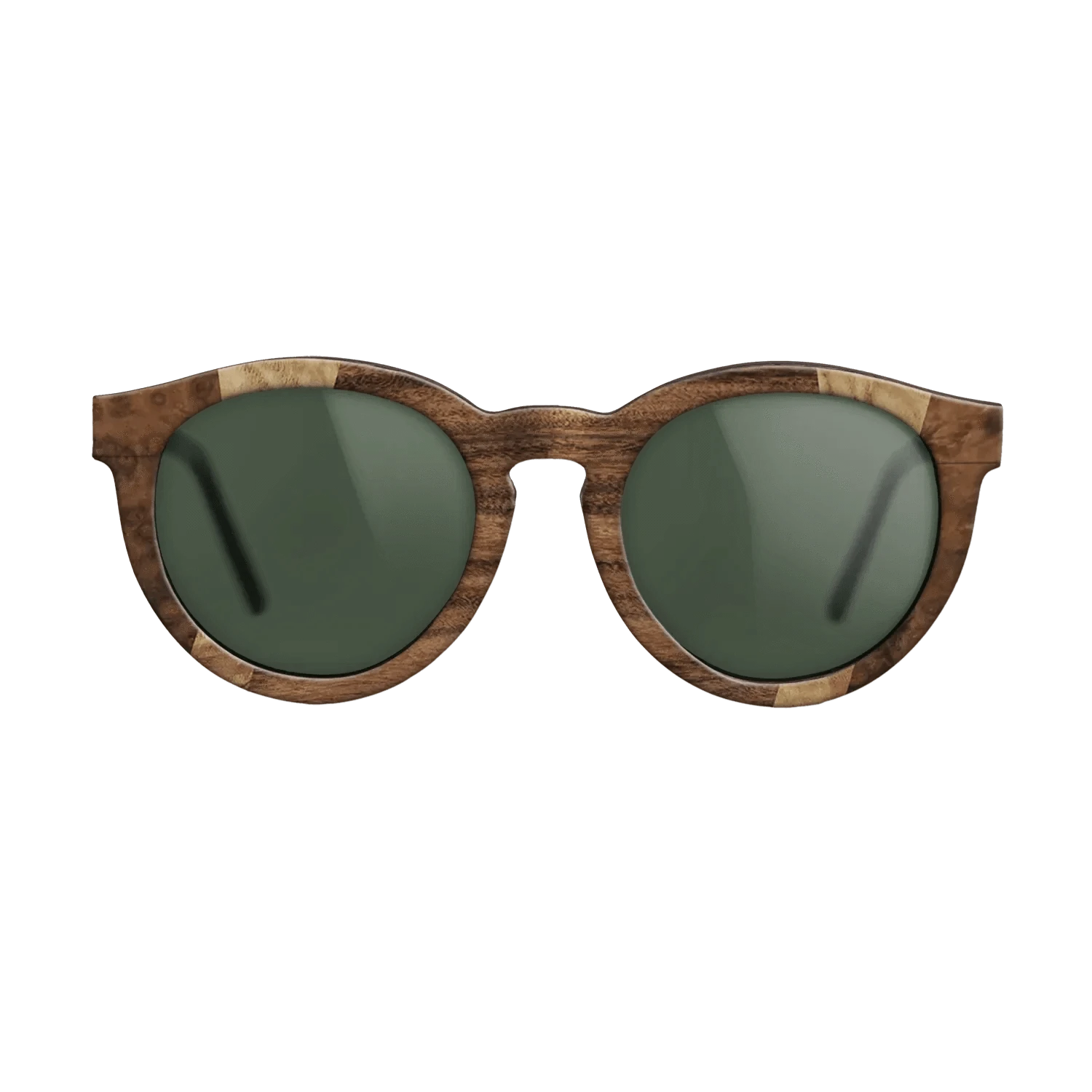 Olive Burl,Walnut Burl,Santos Rosewood Dark,Ziricote Dark Quartered: Fractal - The Rebel - Round - 1818 - SIRIS wood optic