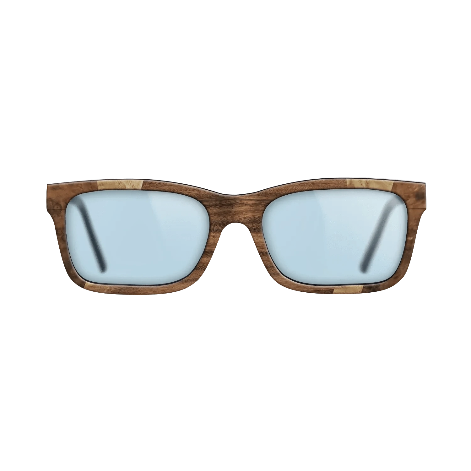 Olive Burl,Walnut Burl,Santos Rosewood Dark,Ziricote Dark Quartered: Fractal - The Sage - Rectangle - 1818 - SIRIS wood optic