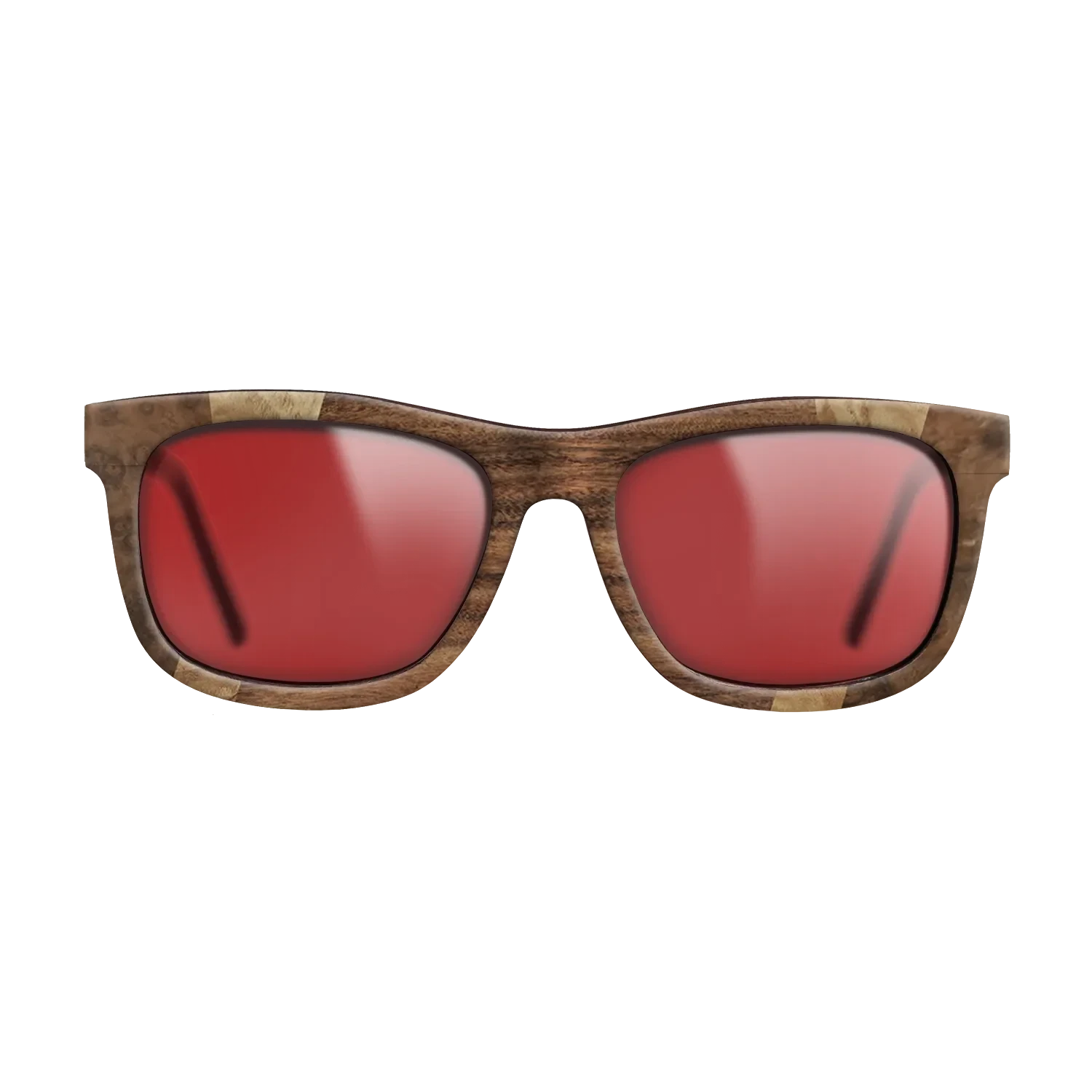Olive Burl,Walnut Burl,Santos Rosewood Dark,Ziricote Dark Quartered: Fractal - The Hero - Square - 1818 - SIRIS wood optic