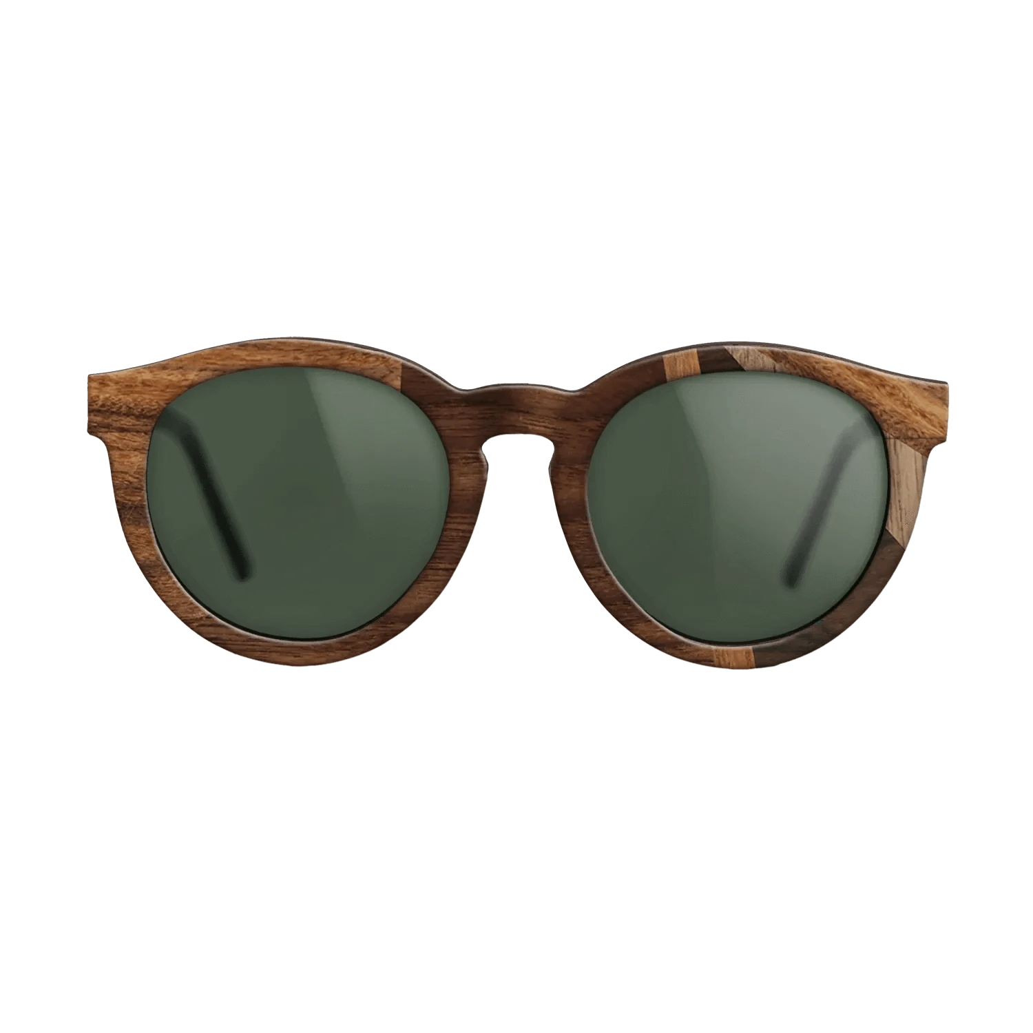 Ziricote Dark Quartered,Santos Rosewood Dark,Walnut: Straight Grain,Walnut Claro Light,Walnut Claro Dark: Fractal - The Rebel - Round - 1284 - SIRIS wood optic