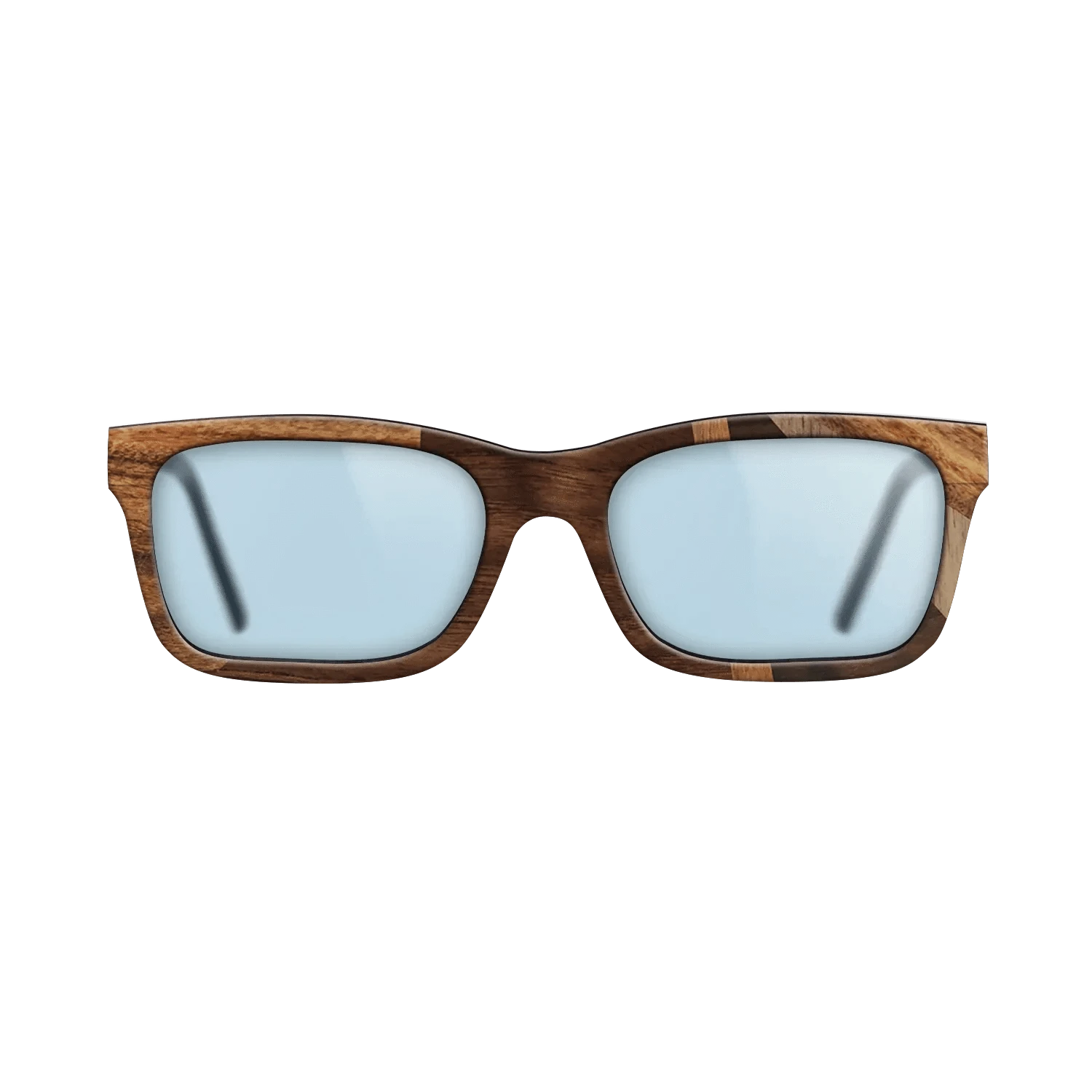 Ziricote Dark Quartered,Santos Rosewood Dark,Walnut: Straight Grain,Walnut Claro Light,Walnut Claro Dark: Fractal - The Sage - Rectangle - 1284 - SIRIS wood optic