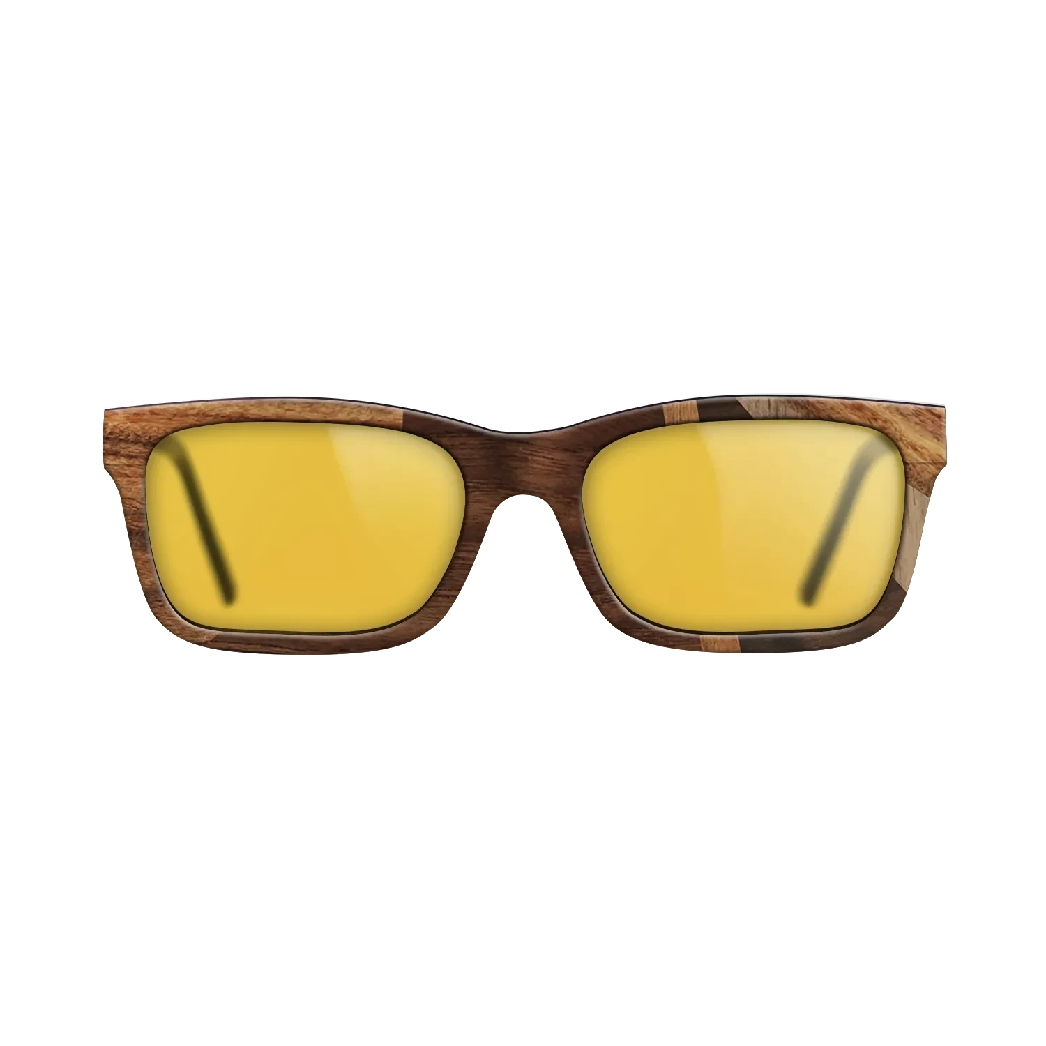 Ziricote Dark Quartered,Santos Rosewood Dark,Walnut: Straight Grain,Walnut Claro Light,Walnut Claro Dark: Fractal - The Sage - Rectangle - 1284 - SIRIS wood optic