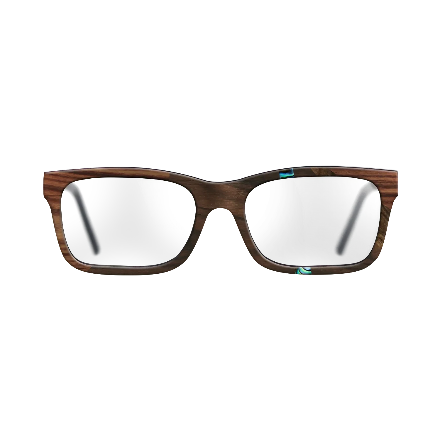 Ziricote Dark Quartered,Abalone Shell,Kingwood: Fractal - The Sage - Rectangle - 1858 - SIRIS wood optic