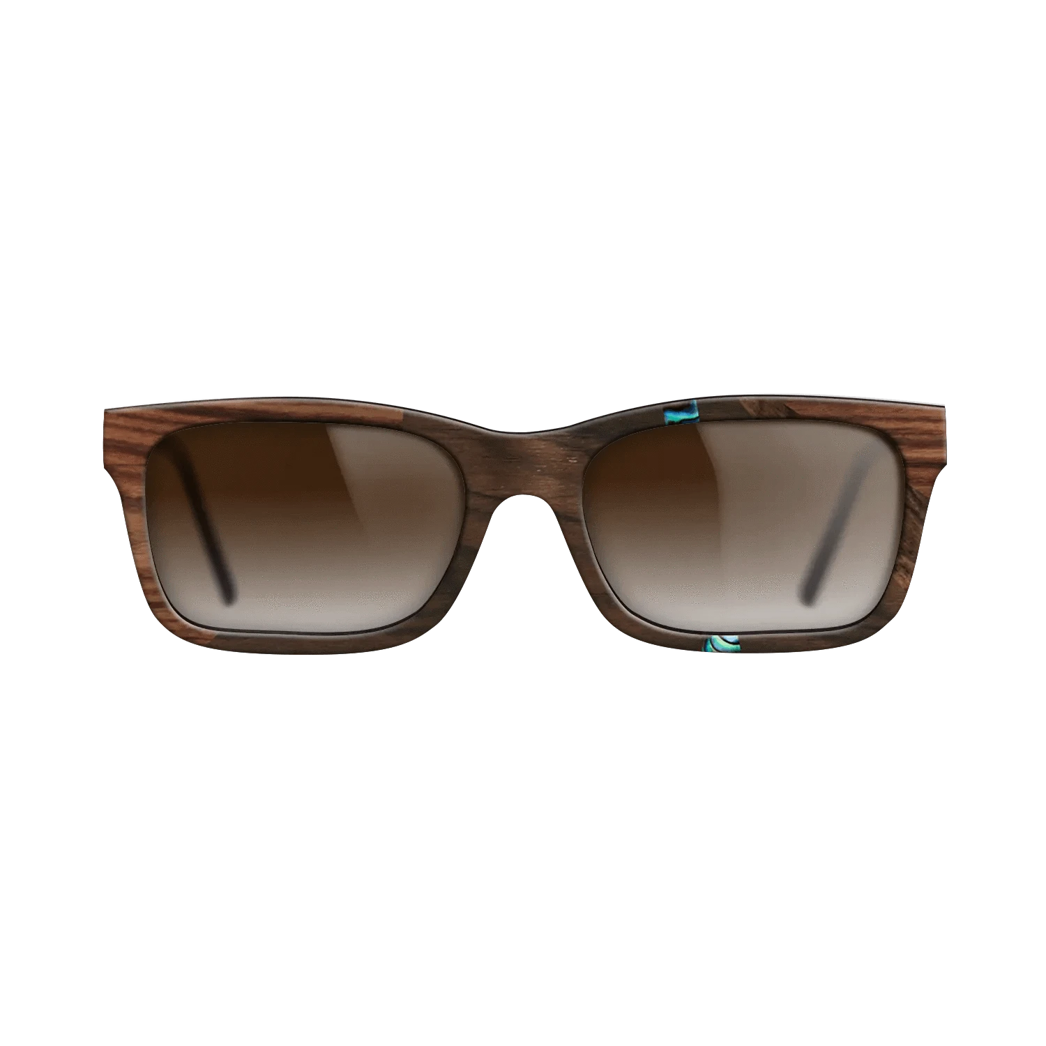 Ziricote Dark Quartered,Abalone Shell,Kingwood: Fractal - The Sage - Rectangle - 1858 - SIRIS wood optic