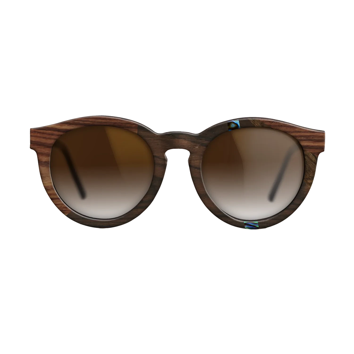 Ziricote Dark Quartered,Abalone Shell,Kingwood: Fractal - The Rebel - Round - 1858 - SIRIS wood optic