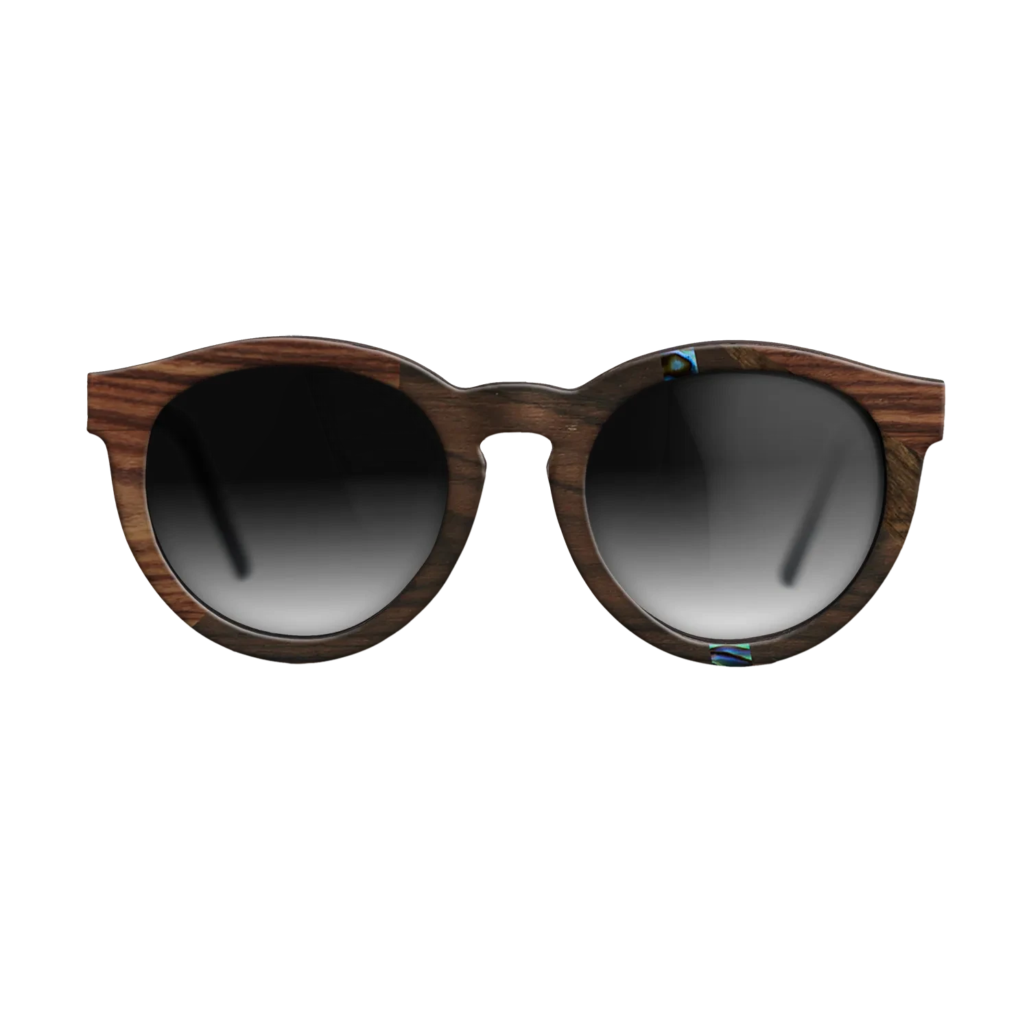 Ziricote Dark Quartered,Abalone Shell,Kingwood: Fractal - The Rebel - Round - 1858 - SIRIS wood optic