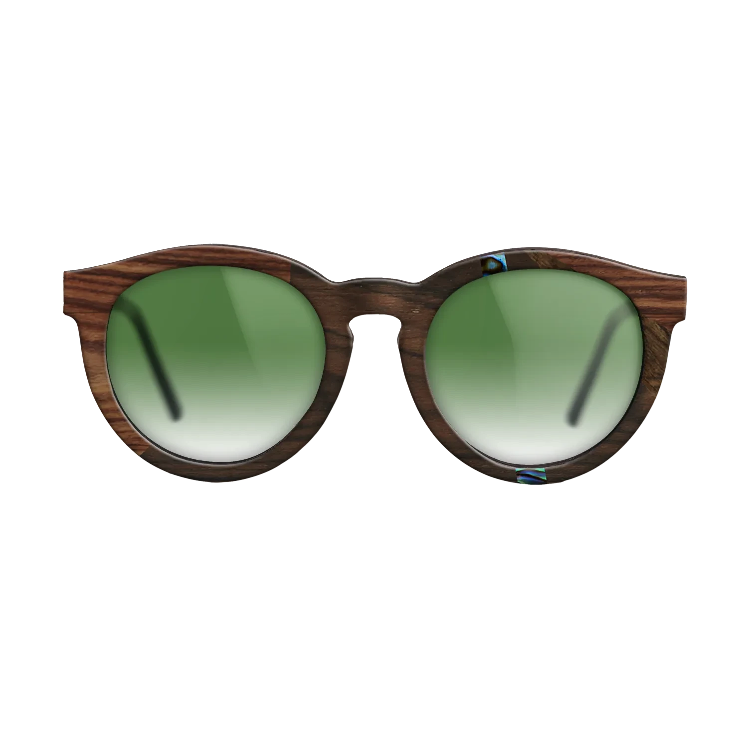 Ziricote Dark Quartered,Abalone Shell,Kingwood: Fractal - The Rebel - Round - 1858 - SIRIS wood optic