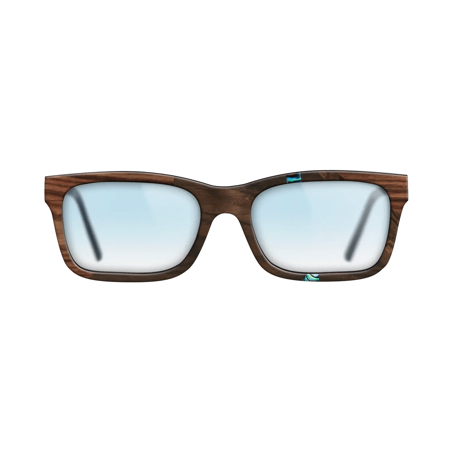 Ziricote Dark Quartered,Abalone Shell,Kingwood: Fractal - The Sage - Rectangle - 1858 - SIRIS wood optic