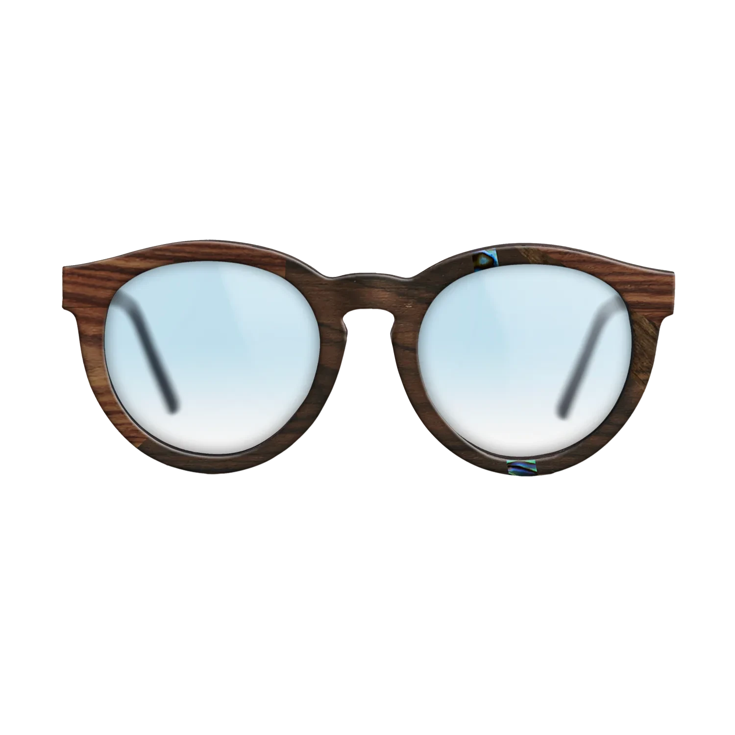 Ziricote Dark Quartered,Abalone Shell,Kingwood: Fractal - The Rebel - Round - 1858 - SIRIS wood optic