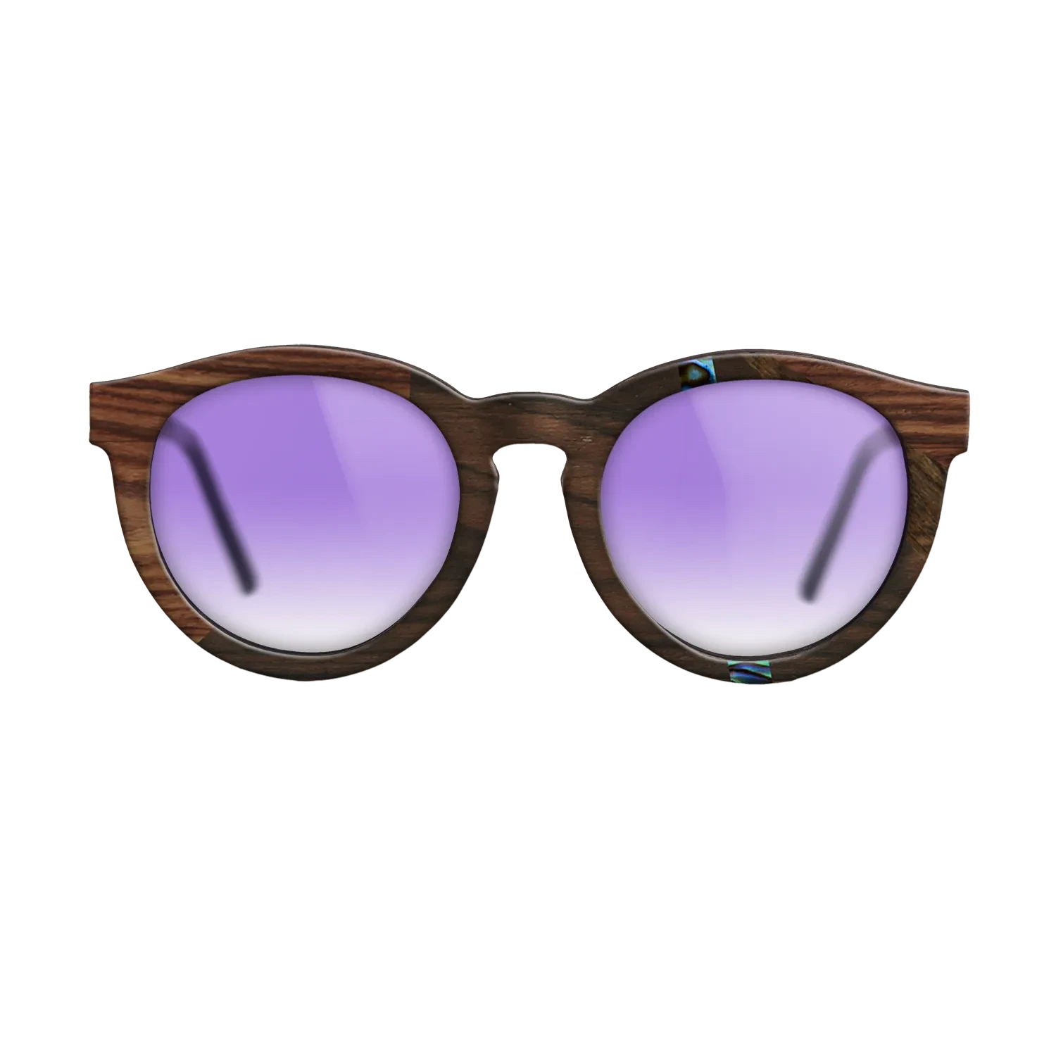 Ziricote Dark Quartered,Abalone Shell,Kingwood: Fractal - The Rebel - Round - 1858 - SIRIS wood optic