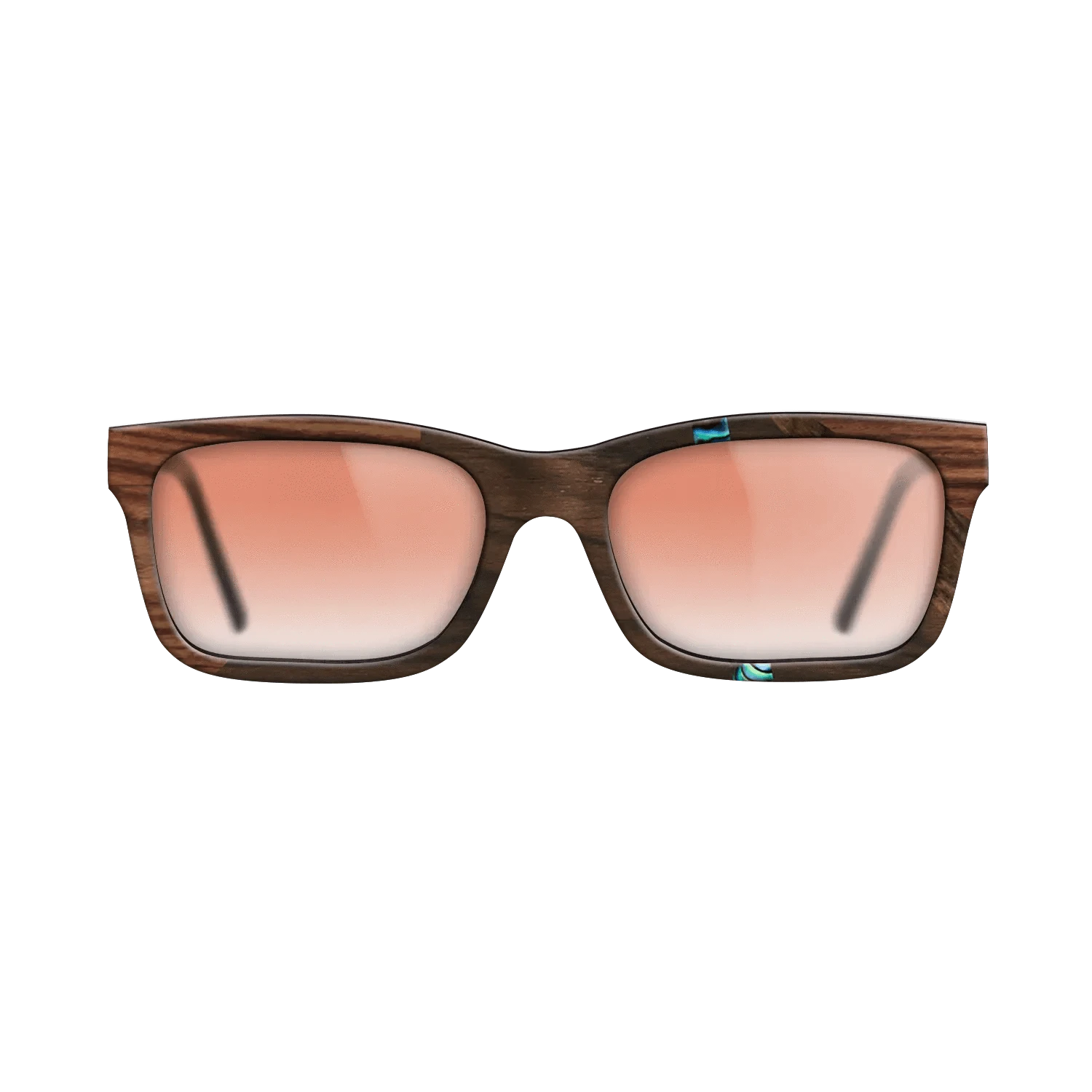 Ziricote Dark Quartered,Abalone Shell,Kingwood: Fractal - The Sage - Rectangle - 1858 - SIRIS wood optic