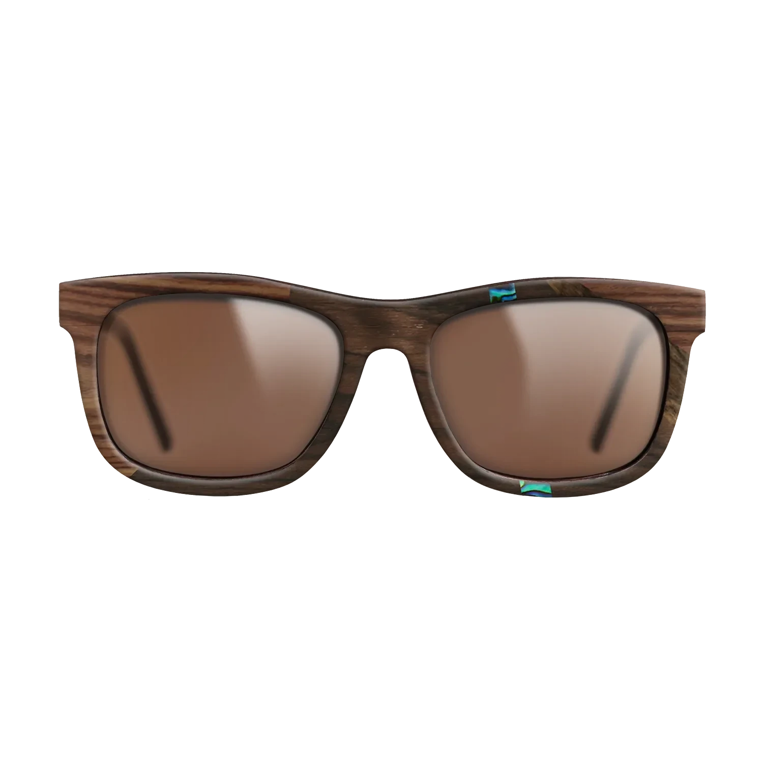 Ziricote Dark Quartered,Abalone Shell,Kingwood: Fractal - The Hero - Square - 1858 - SIRIS wood optic