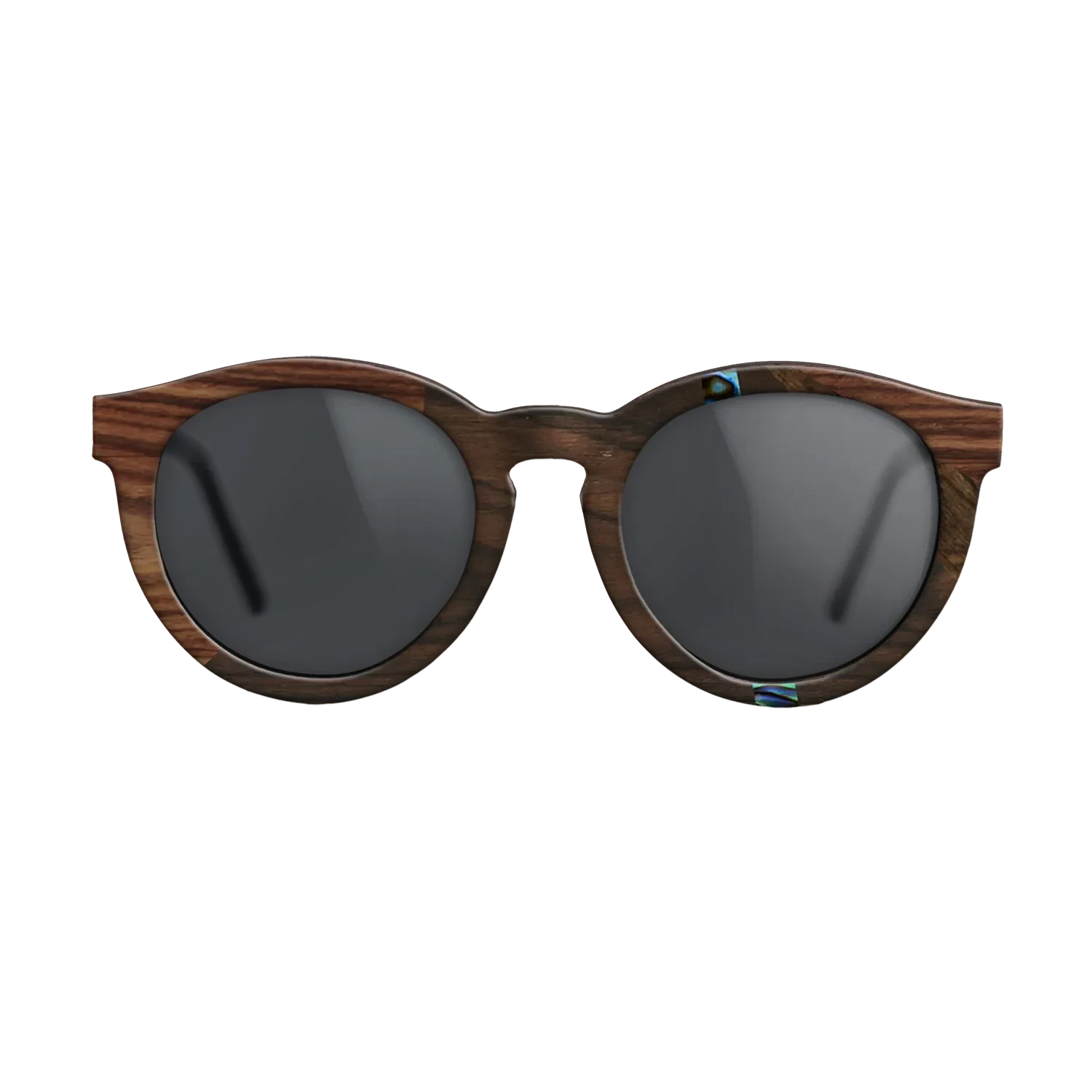 Ziricote Dark Quartered,Abalone Shell,Kingwood: Fractal - The Rebel - Round - 1858 - SIRIS wood optic