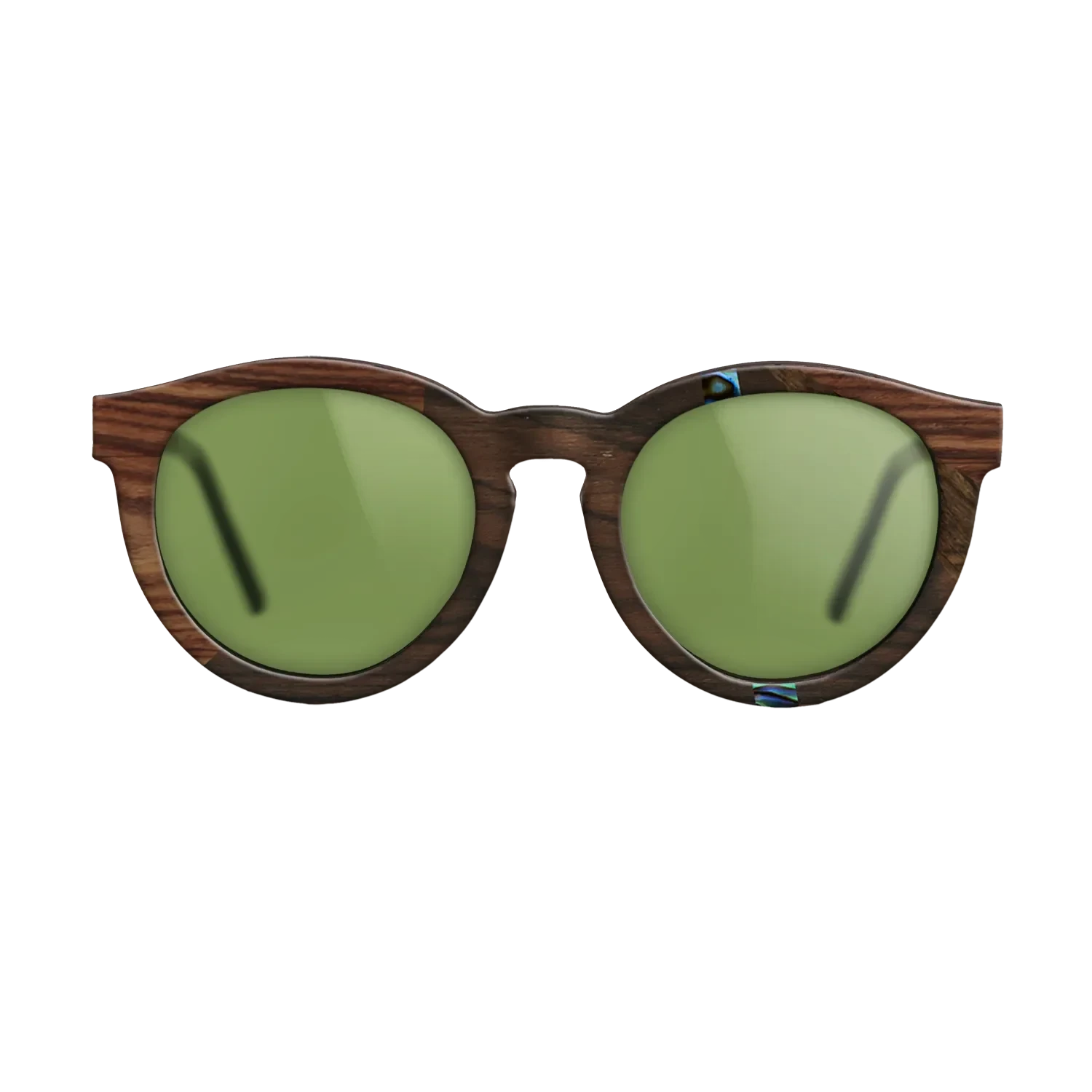 Ziricote Dark Quartered,Abalone Shell,Kingwood: Fractal - The Rebel - Round - 1858 - SIRIS wood optic