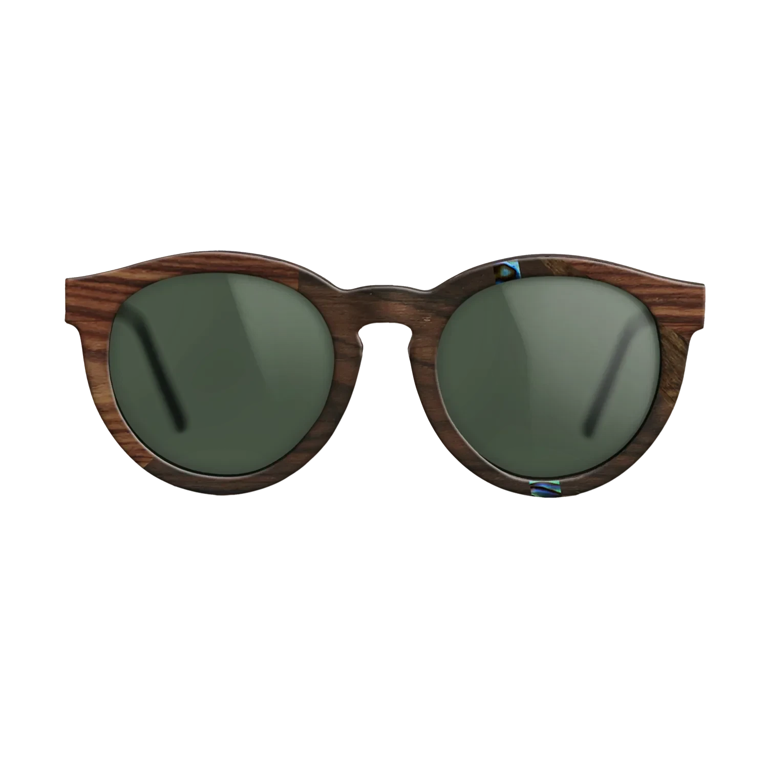 Ziricote Dark Quartered,Abalone Shell,Kingwood: Fractal - The Rebel - Round - 1858 - SIRIS wood optic