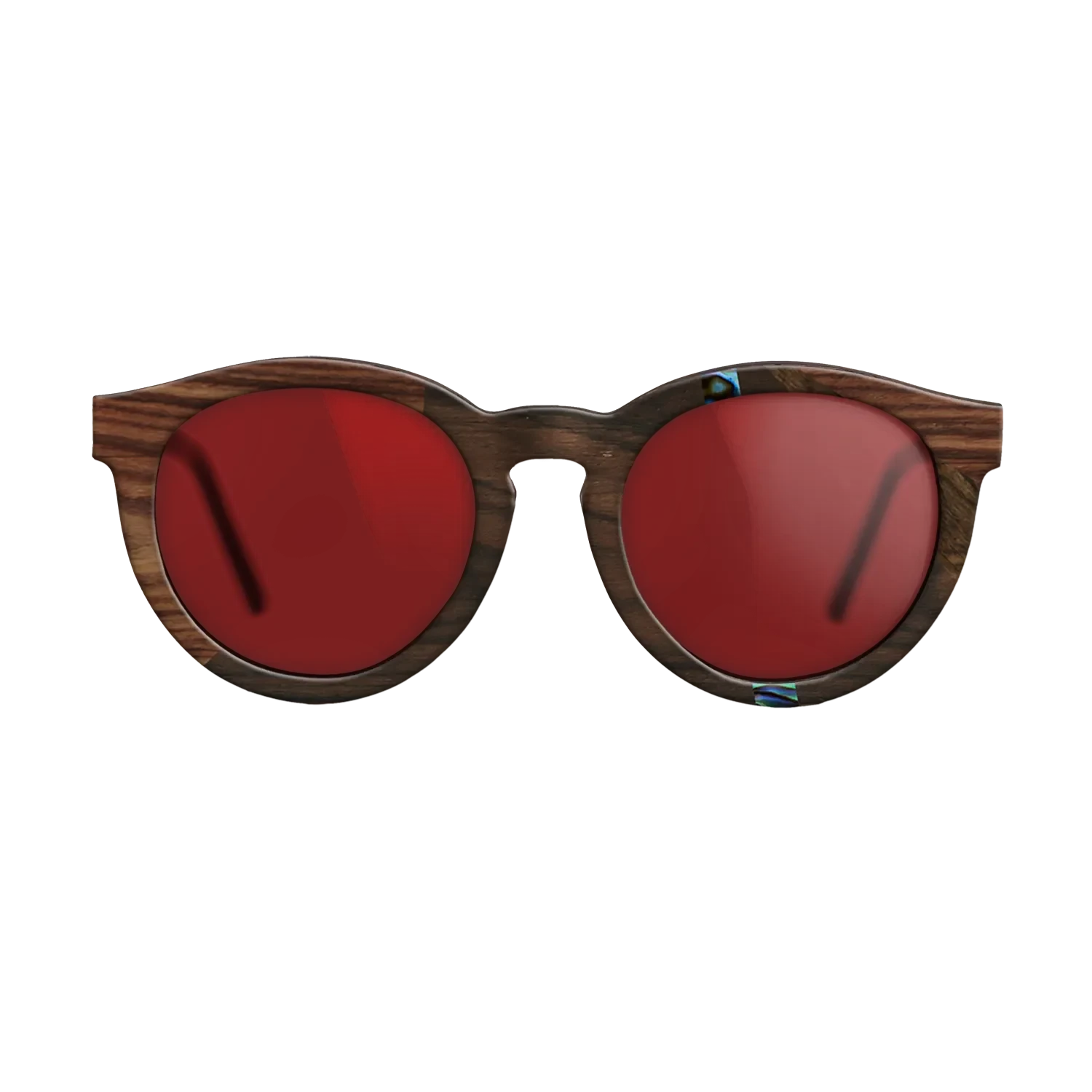 Ziricote Dark Quartered,Abalone Shell,Kingwood: Fractal - The Rebel - Round - 1858 - SIRIS wood optic