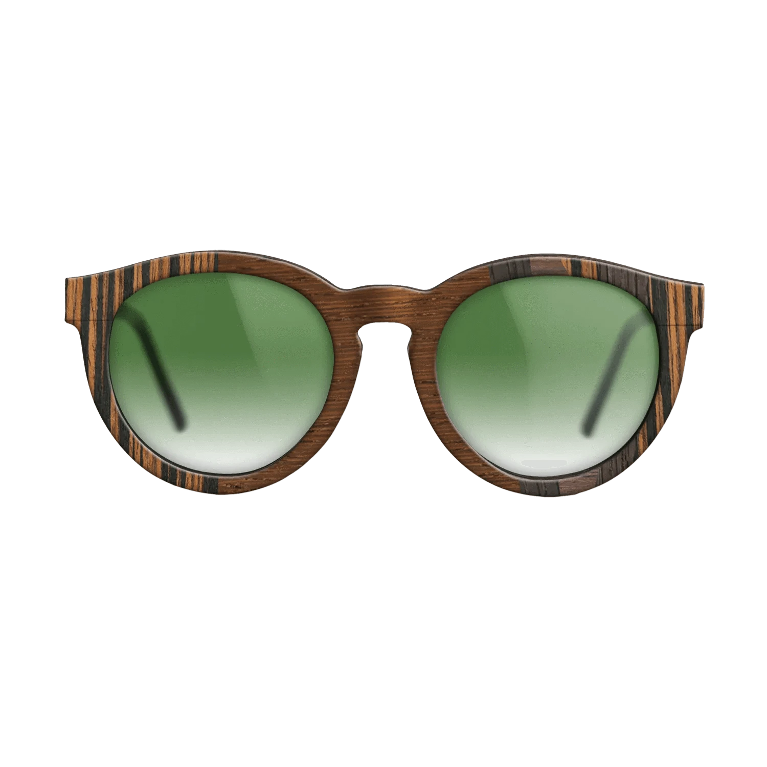 Italian Ebony,Wenge,Walnut: Straight Grain,Rosewood Reconstituted,Fumed Oak: Fractal - The Rebel - Round - 1615 - SIRIS wood optic