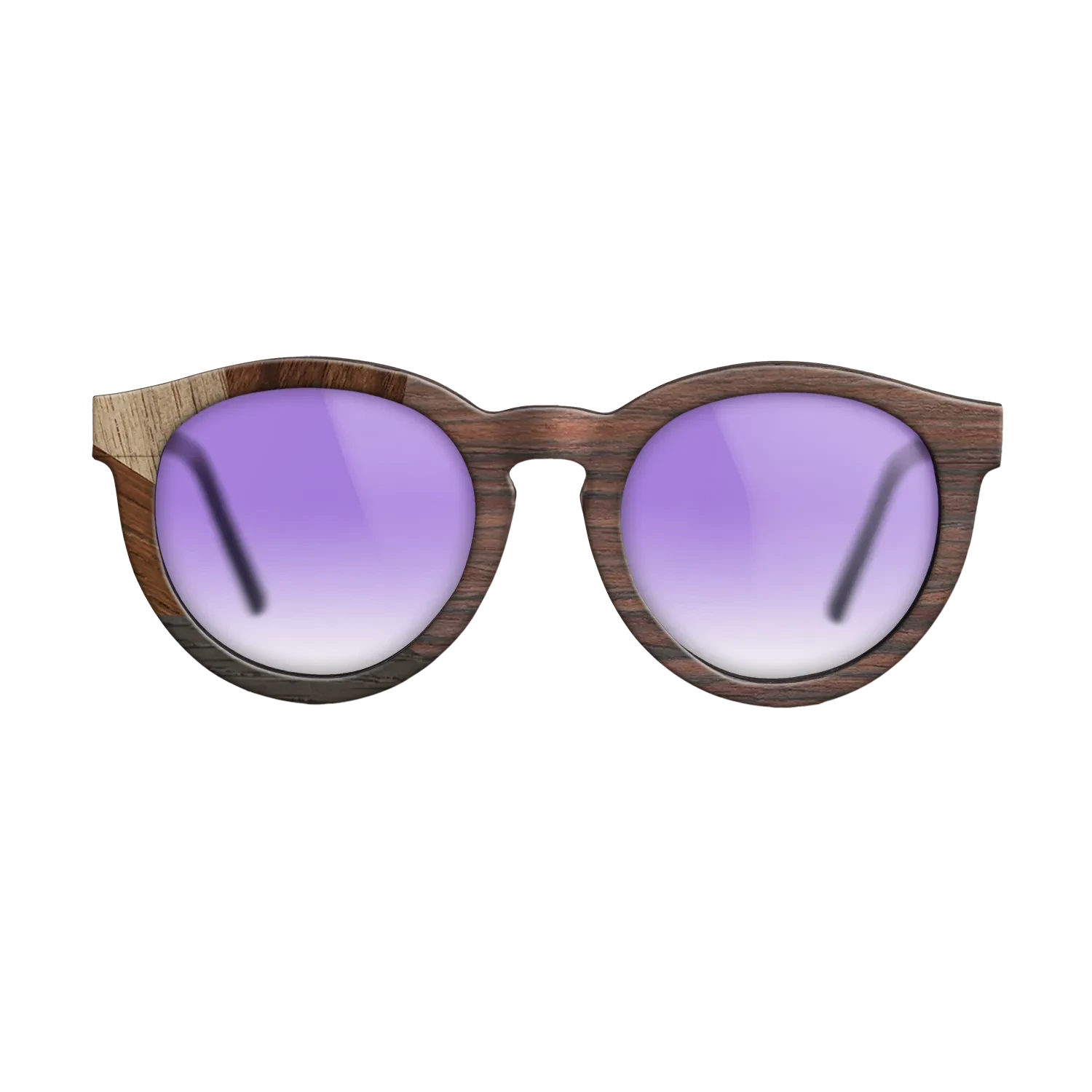 Rosewood Reconstituted,Ziricote Light Quartered,Walnut: Straight Grain,Walnut Claro Dark,Fumed Oak: Mosaic - The Rebel - Round - 1233 - SIRIS wood optic