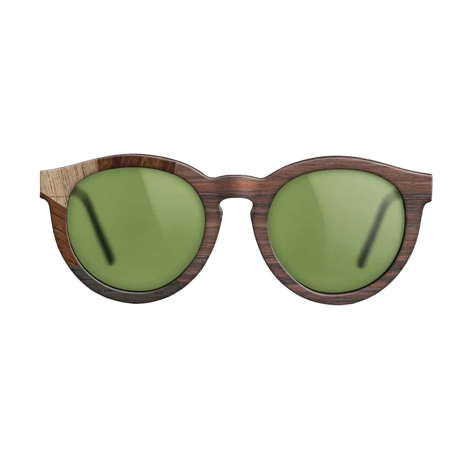 Rosewood Reconstituted,Ziricote Light Quartered,Walnut: Straight Grain,Walnut Claro Dark,Fumed Oak: Mosaic - The Rebel - Round - 1233 - SIRIS wood optic