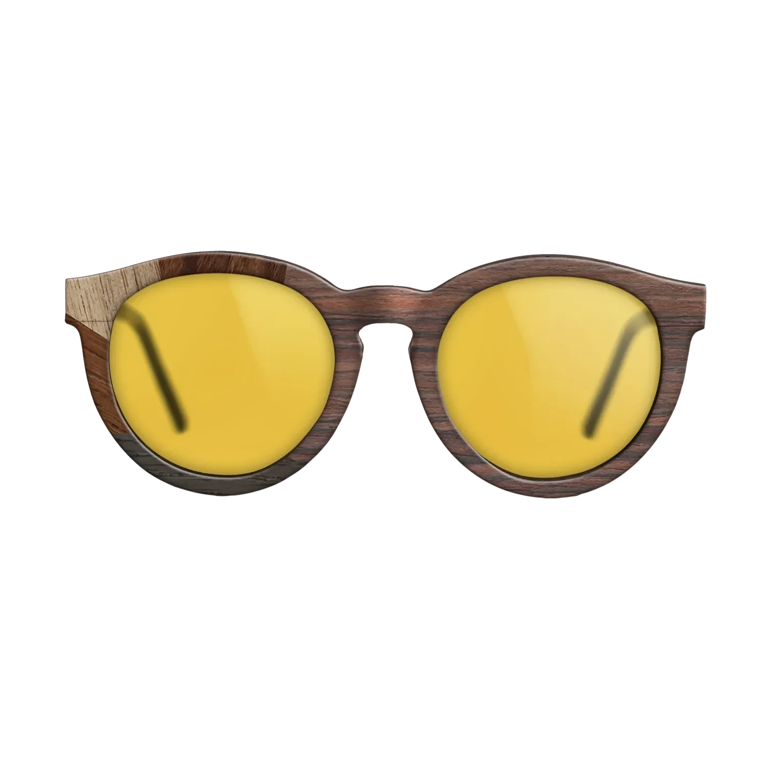 Rosewood Reconstituted,Ziricote Light Quartered,Walnut: Straight Grain,Walnut Claro Dark,Fumed Oak: Mosaic - The Rebel - Round - 1233 - SIRIS wood optic