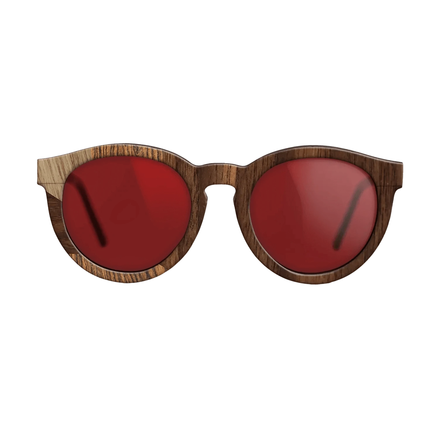 Walnut: Straight Grain,Bocote,Walnut Burl,Ziricote Dark Quartered,Walnut Claro Dark: Mosaic - The Rebel - Round - 1147 - SIRIS wood optic