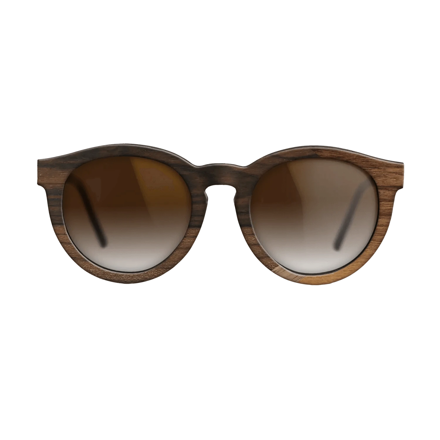 Ziricote Dark Quartered,Walnut: Straight Grain,Walnut Claro Light,Fumed Eucalyptus: Mosaic - The Rebel - Round - 1140 - SIRIS wood optic