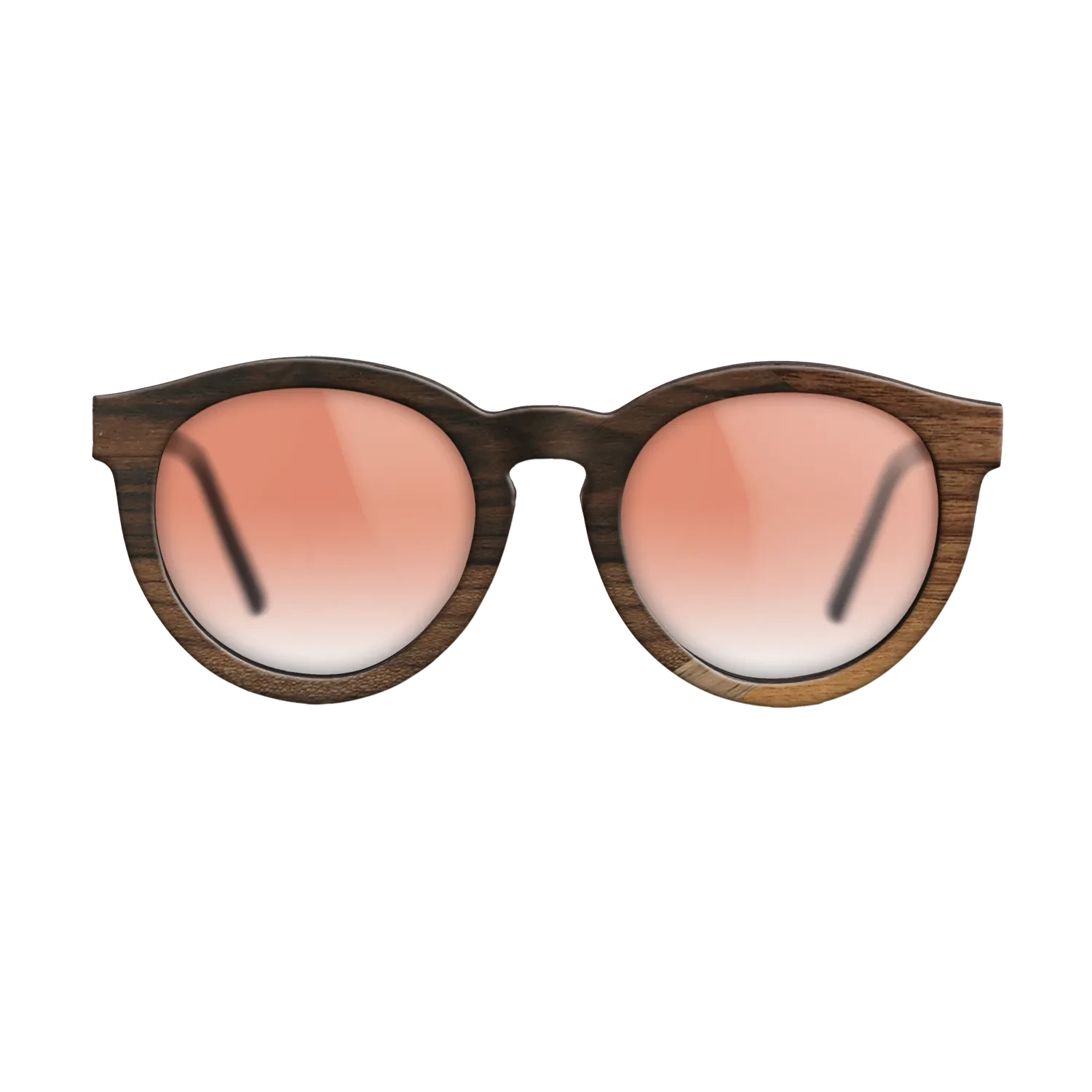 Ziricote Dark Quartered,Walnut: Straight Grain,Walnut Claro Light,Fumed Eucalyptus: Mosaic - The Rebel - Round - 1140 - SIRIS wood optic