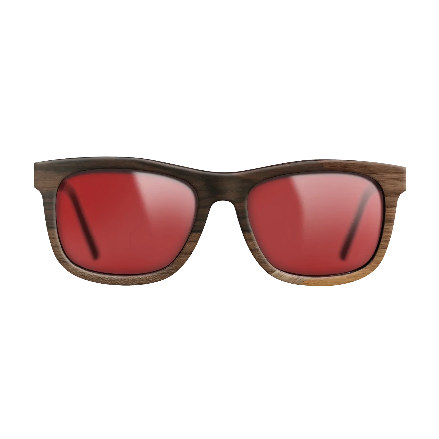 Ziricote Dark Quartered,Walnut: Straight Grain,Walnut Claro Light,Fumed Eucalyptus: Mosaic - The Hero - Square - 1140 - SIRIS wood optic