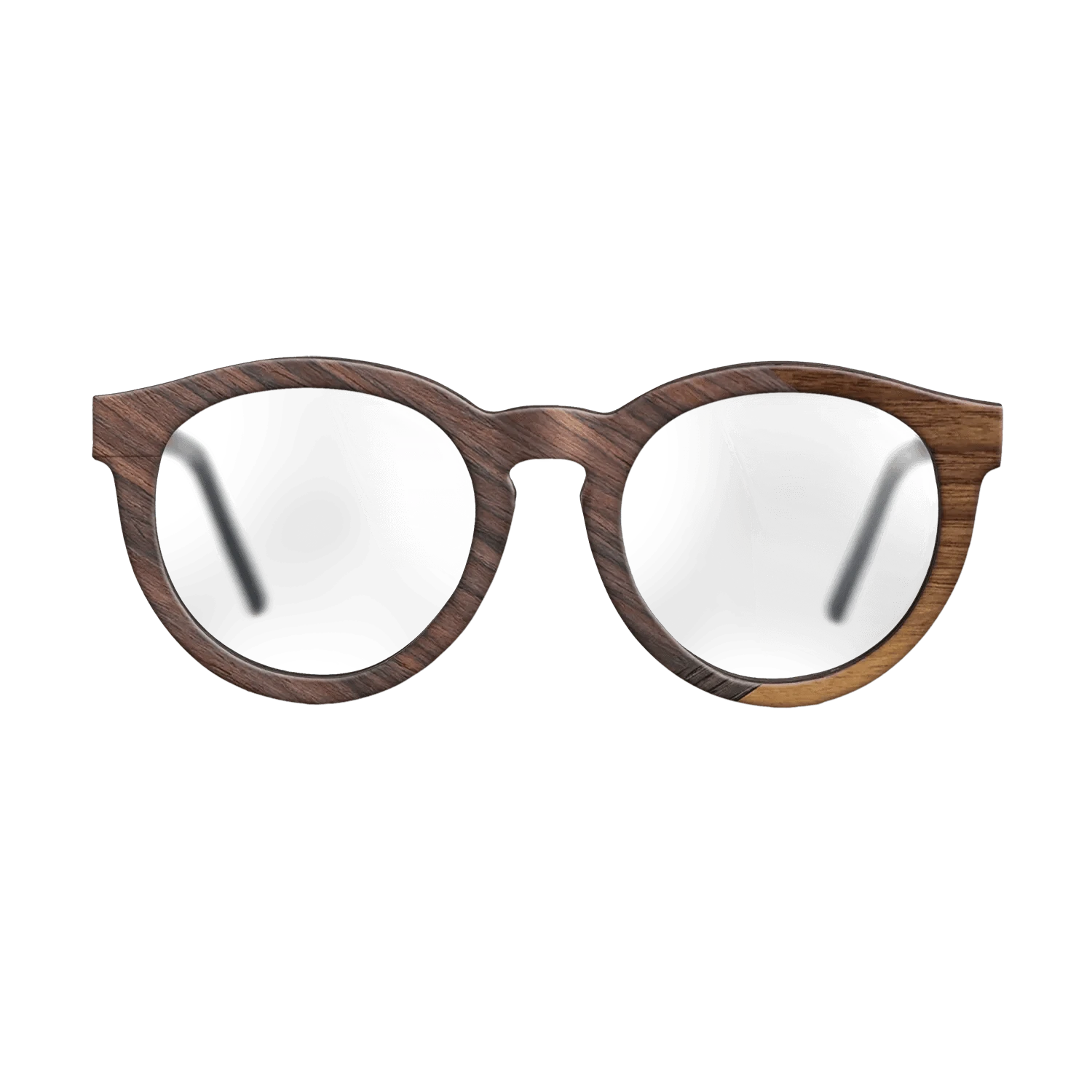 Walnut Claro Dark,Rosewood Reconstituted,Fumed Oak,Walnut: Straight Grain: Fractal - The Rebel - Round - 1259 - SIRIS wood optic
