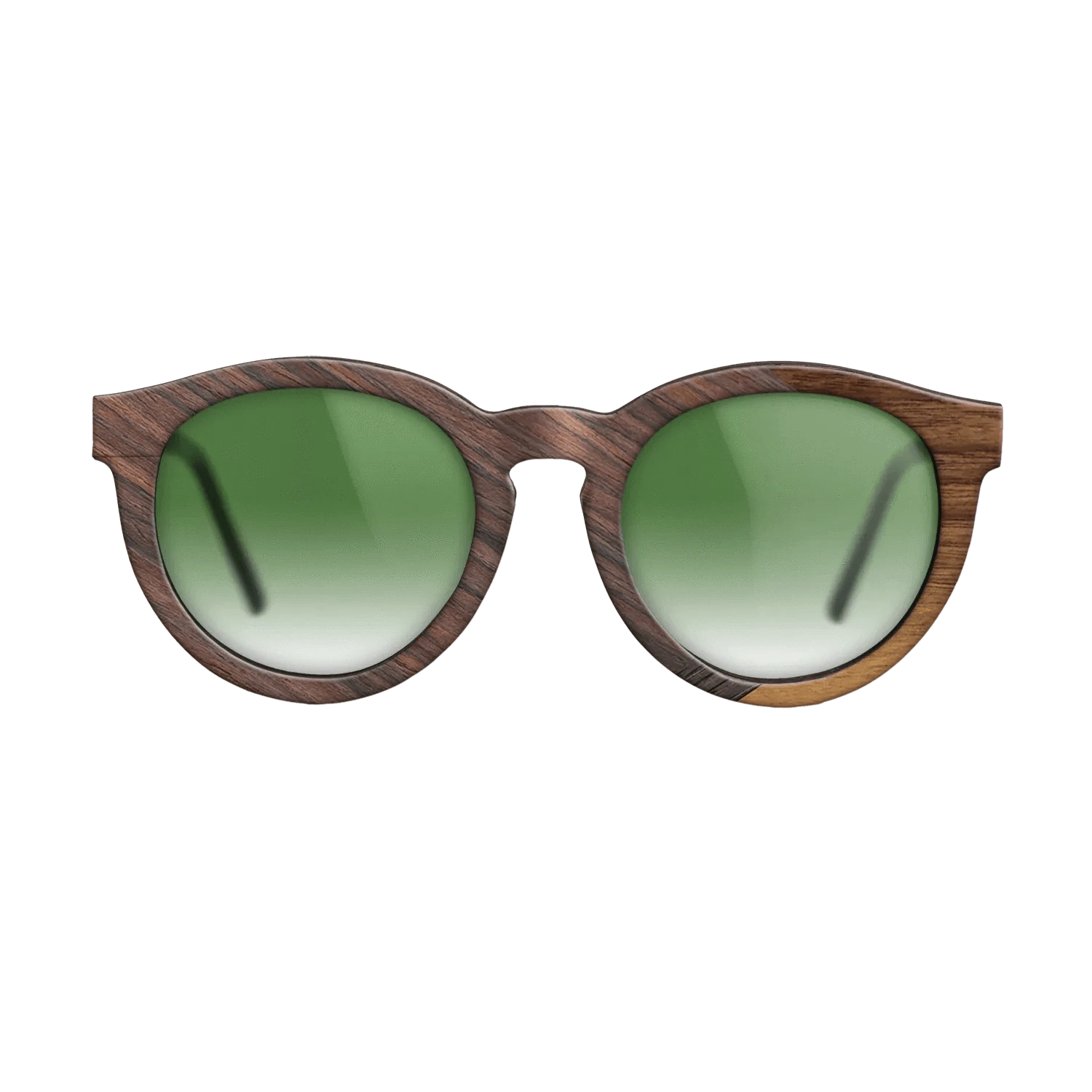 Walnut Claro Dark,Rosewood Reconstituted,Fumed Oak,Walnut: Straight Grain: Fractal - The Rebel - Round - 1259 - SIRIS wood optic