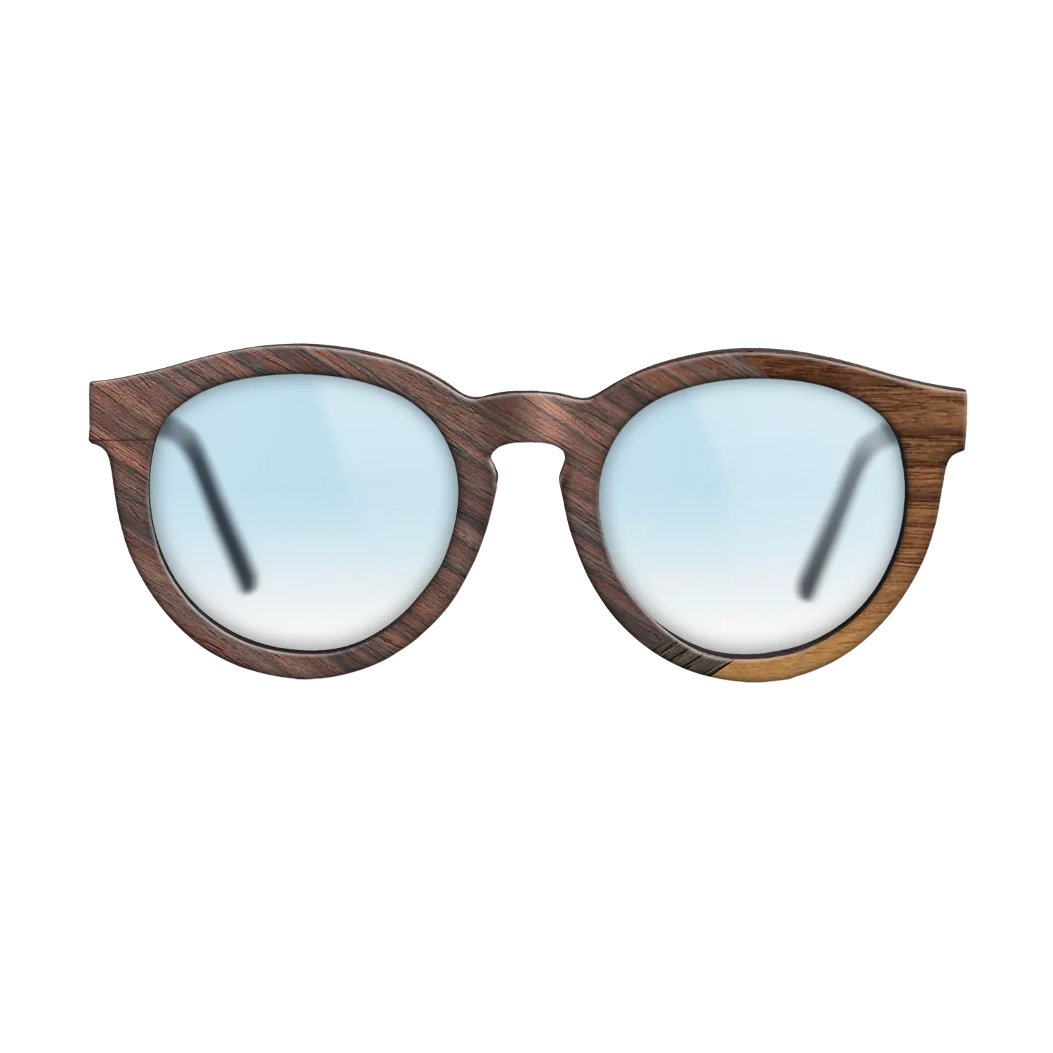 Walnut Claro Dark,Rosewood Reconstituted,Fumed Oak,Walnut: Straight Grain: Fractal - The Rebel - Round - 1259 - SIRIS wood optic