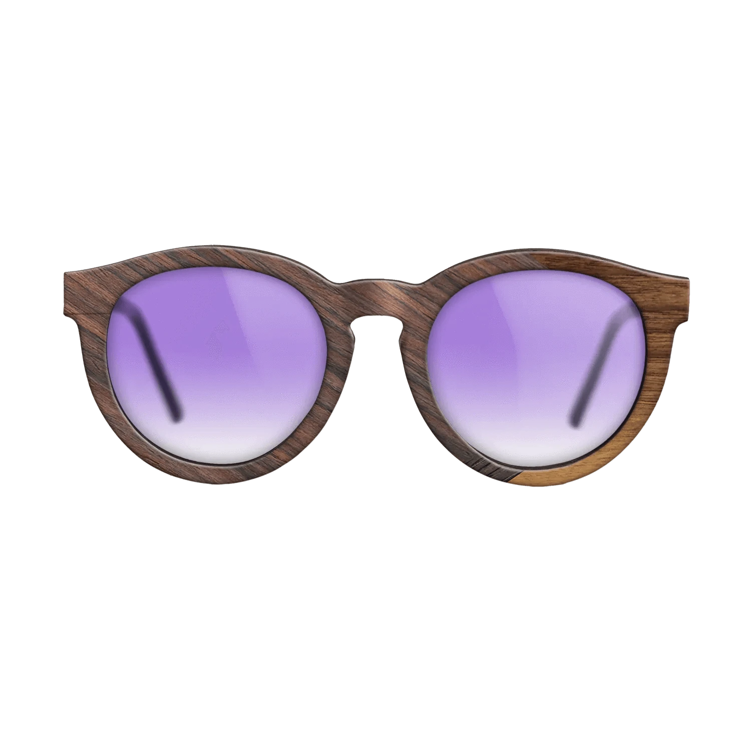 Walnut Claro Dark,Rosewood Reconstituted,Fumed Oak,Walnut: Straight Grain: Fractal - The Rebel - Round - 1259 - SIRIS wood optic