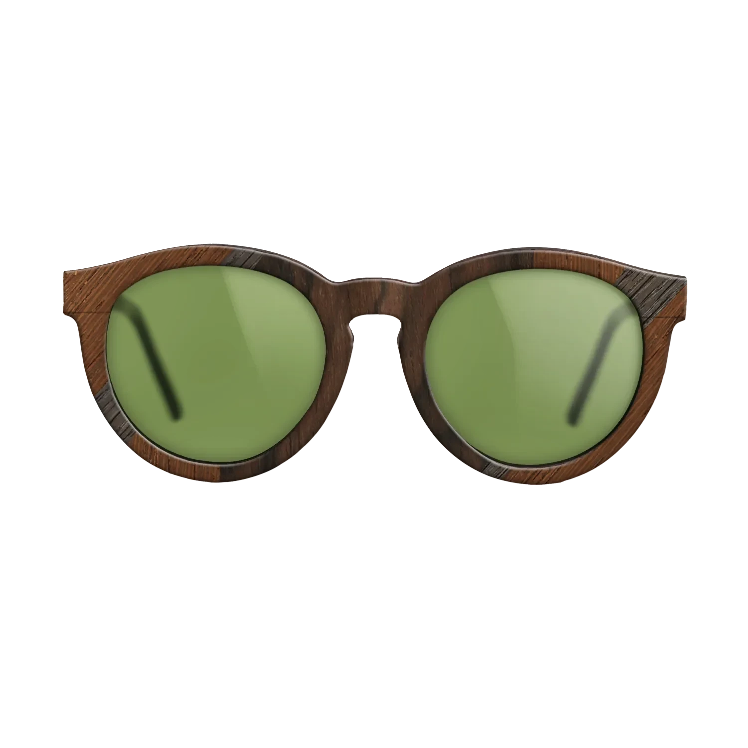 Ziricote Dark Quartered,Fumed Oak,Walnut: Straight Grain,Wenge: Recursive - The Rebel - Round - 794 - SIRIS wood optic