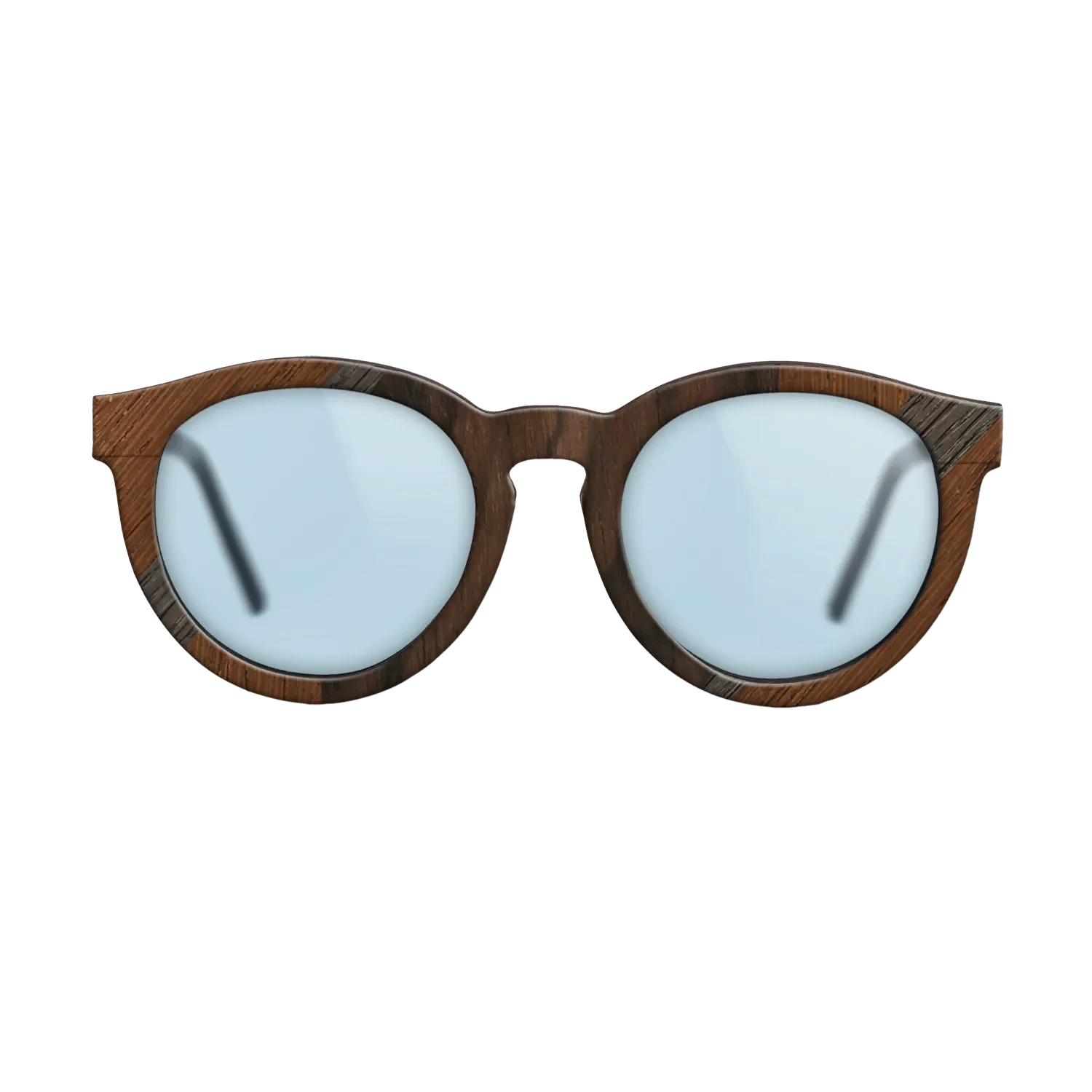 Ziricote Dark Quartered,Fumed Oak,Walnut: Straight Grain,Wenge: Recursive - The Rebel - Round - 794 - SIRIS wood optic
