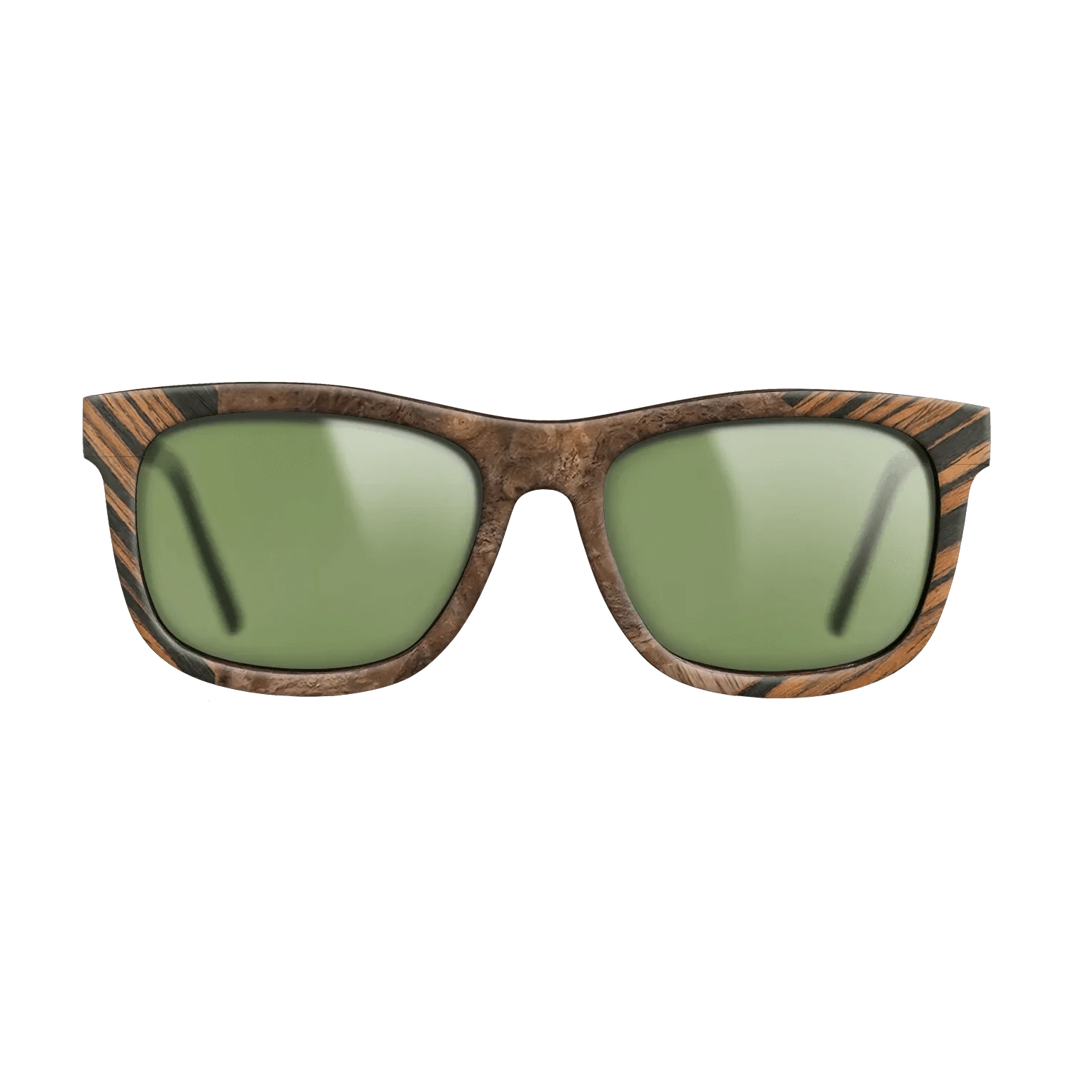 Italian Ebony,Ziricote Dark Quartered,Walnut Burl,Walnut: Straight Grain: Fractal - The Hero - Square - 1513 - SIRIS wood optic