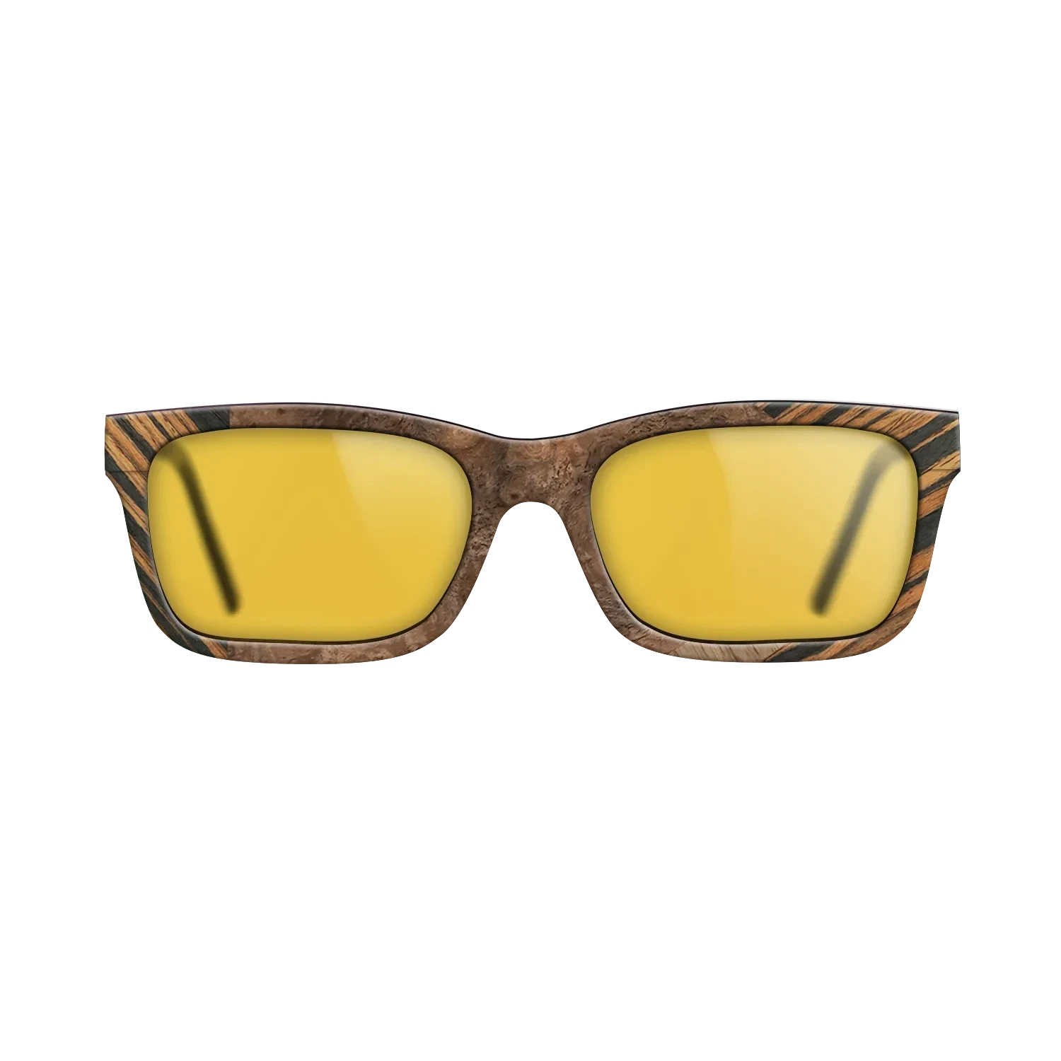 Italian Ebony,Ziricote Dark Quartered,Walnut Burl,Walnut: Straight Grain: Fractal - The Sage - Rectangle - 1513 - SIRIS wood optic