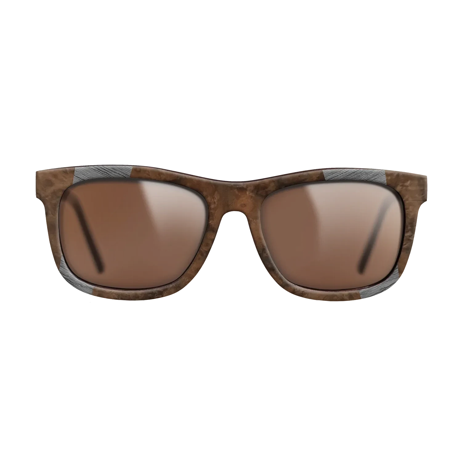 Poplar Dyed: Grey,Walnut Burl,Fumed Oak: Recursive - The Hero - Square - 1734 - SIRIS wood optic