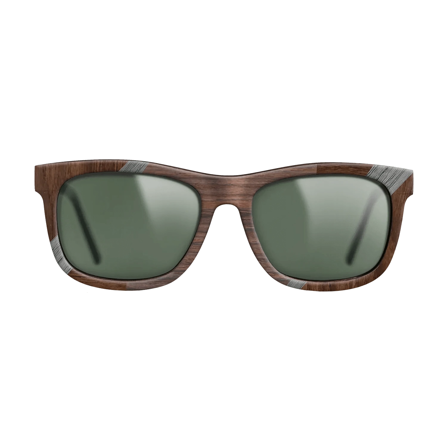 Walnut Claro Light,Kingwood,Poplar Dyed: Grey,Rosewood Reconstituted: Recursive - The Hero - Square - 1642 - SIRIS wood optic