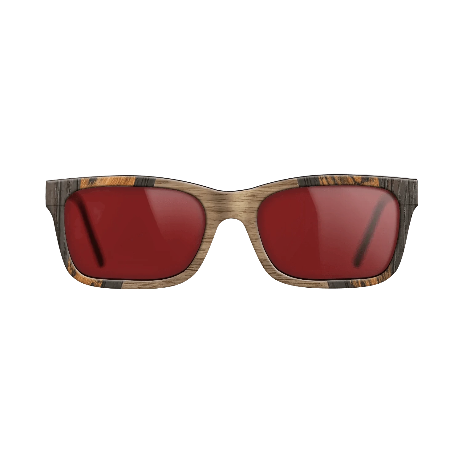Walnut: Straight Grain,Fumed Oak,Bocote,Santos Rosewood Dark: Recursive - The Sage - Rectangle - 1823 - SIRIS wood optic