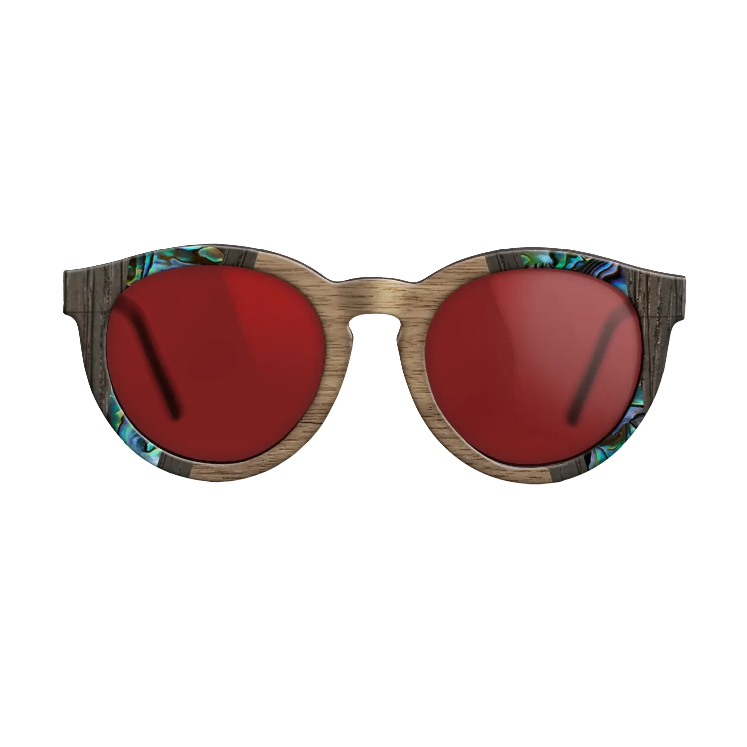 Walnut: Straight Grain,Abalone Shell,Fumed Oak,Kingwood: Recursive - The Rebel - Round - 1761 - SIRIS wood optic