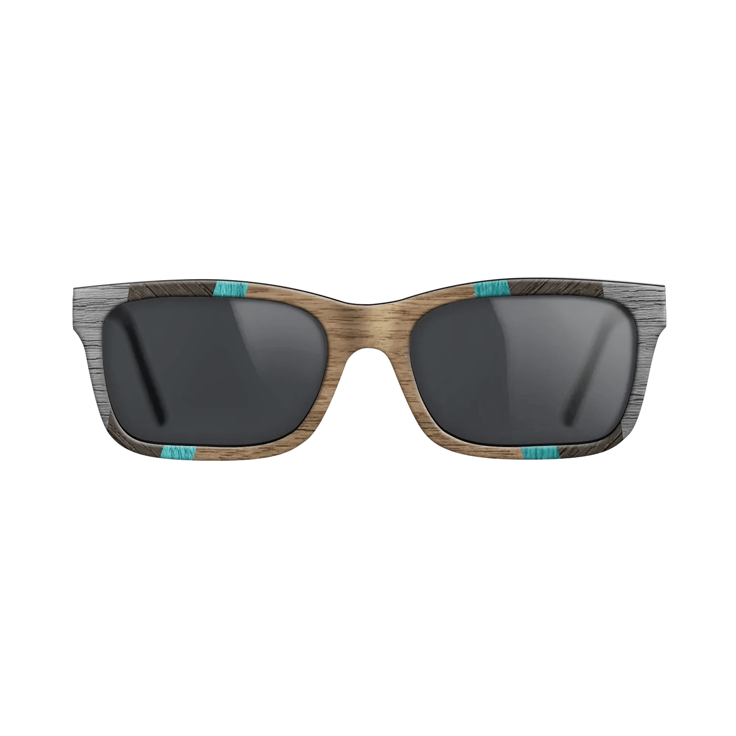 Walnut: Straight Grain,Poplar Dyed: Turquoise,Poplar Dyed: Grey,Walnut Claro Light,Fumed Oak: Recursive - The Sage - Rectangle - 1905 - SIRIS wood optic
