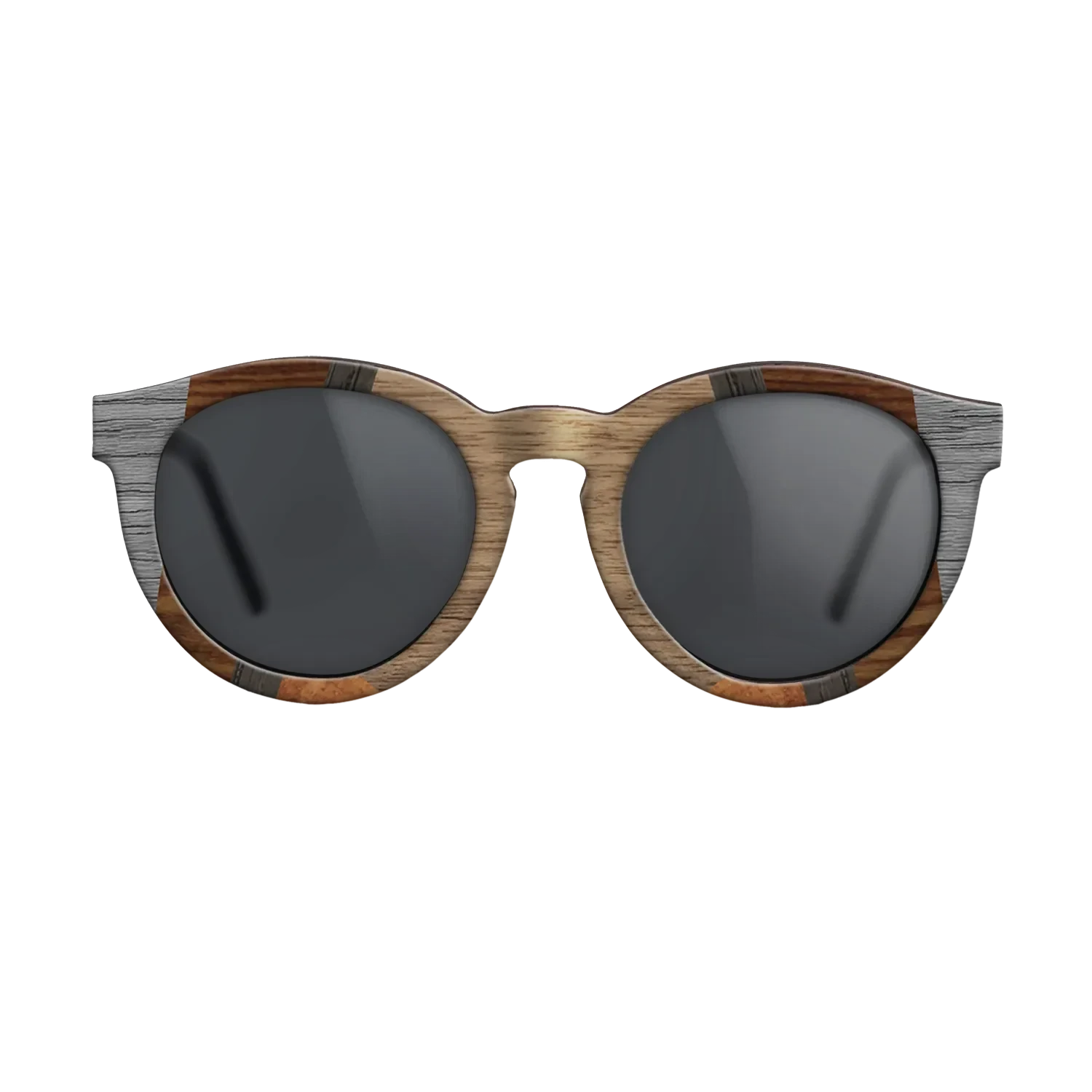 Walnut: Straight Grain,Poplar Dyed: Grey,Wenge,Fumed Oak,Koa: Recursive - The Rebel - Round - 1557 - SIRIS wood optic