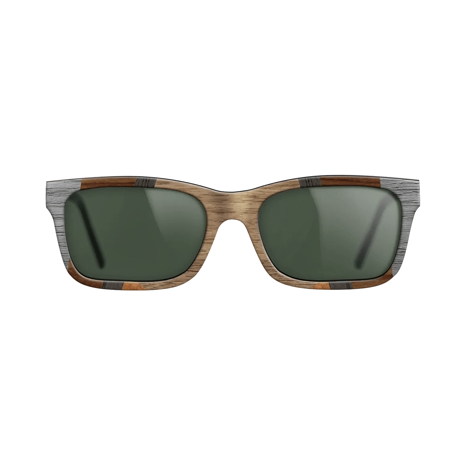 Walnut: Straight Grain,Poplar Dyed: Grey,Wenge,Fumed Oak,Koa: Recursive - The Sage - Rectangle - 1557 - SIRIS wood optic