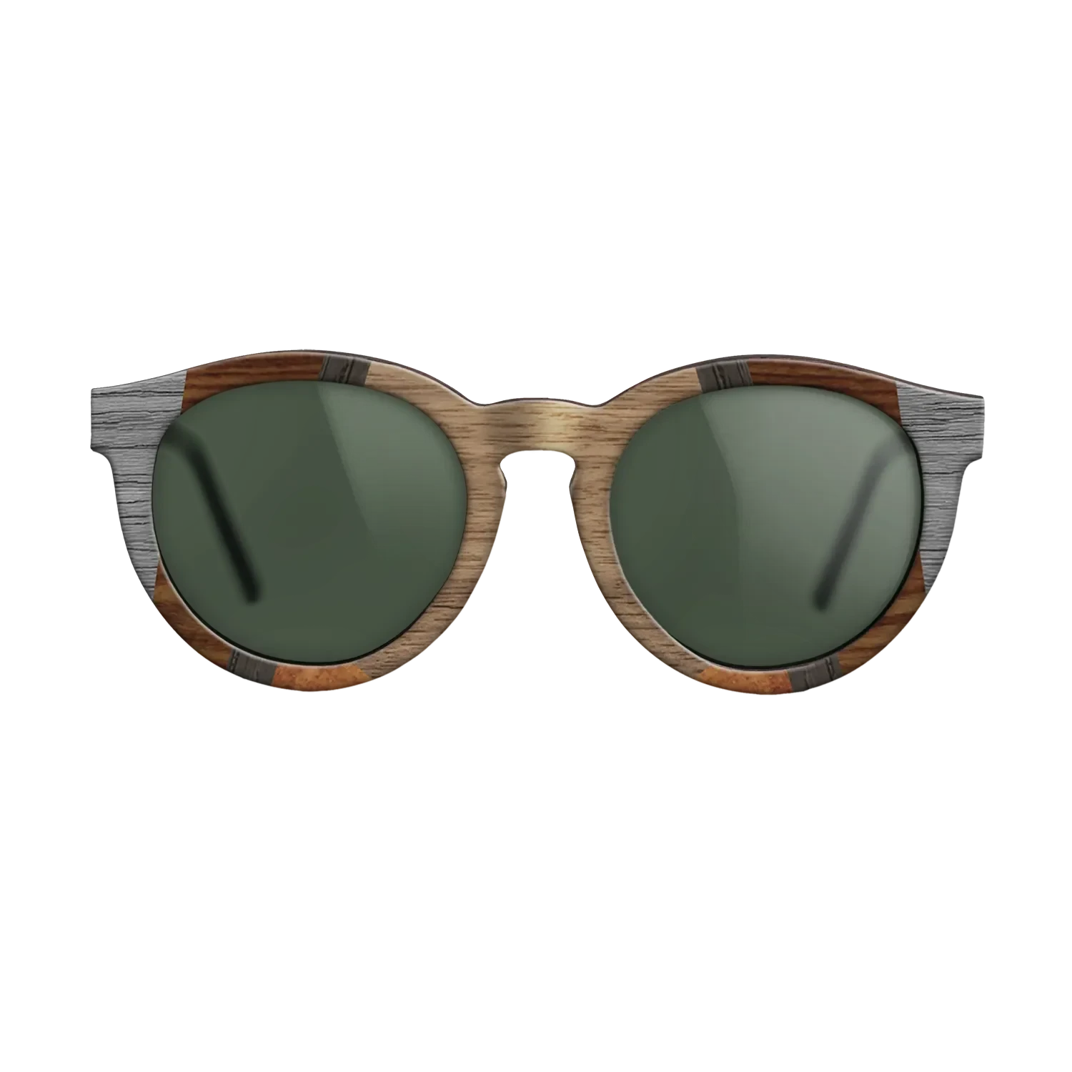 Walnut: Straight Grain,Poplar Dyed: Grey,Wenge,Fumed Oak,Koa: Recursive - The Rebel - Round - 1557 - SIRIS wood optic