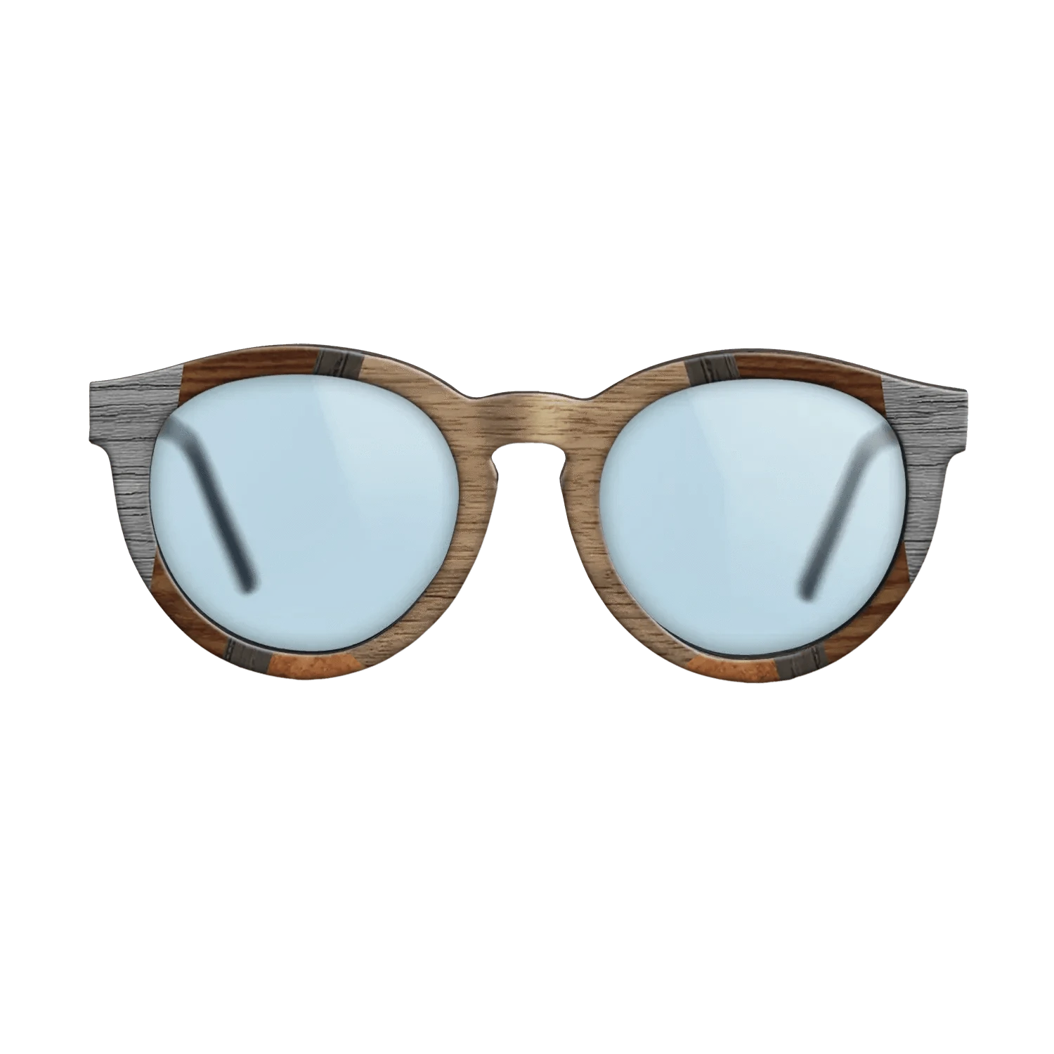 Walnut: Straight Grain,Poplar Dyed: Grey,Wenge,Fumed Oak,Koa: Recursive - The Rebel - Round - 1557 - SIRIS wood optic
