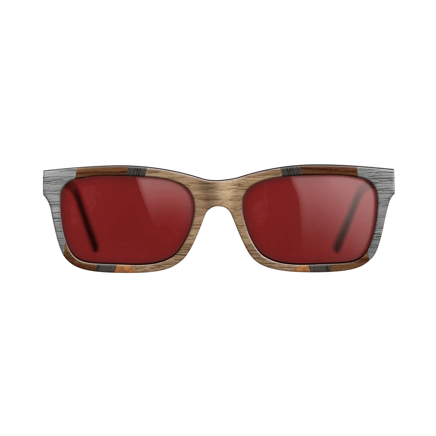 Walnut: Straight Grain,Poplar Dyed: Grey,Wenge,Fumed Oak,Koa: Recursive - The Sage - Rectangle - 1557 - SIRIS wood optic
