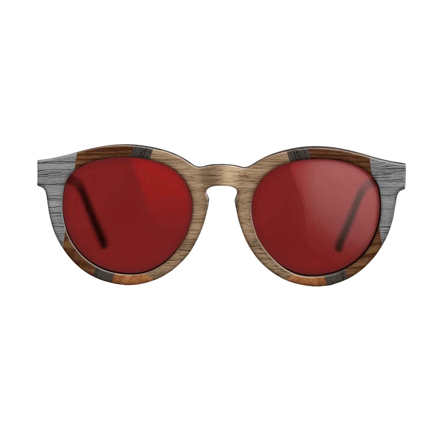 Walnut: Straight Grain,Poplar Dyed: Grey,Wenge,Fumed Oak,Koa: Recursive - The Rebel - Round - 1557 - SIRIS wood optic